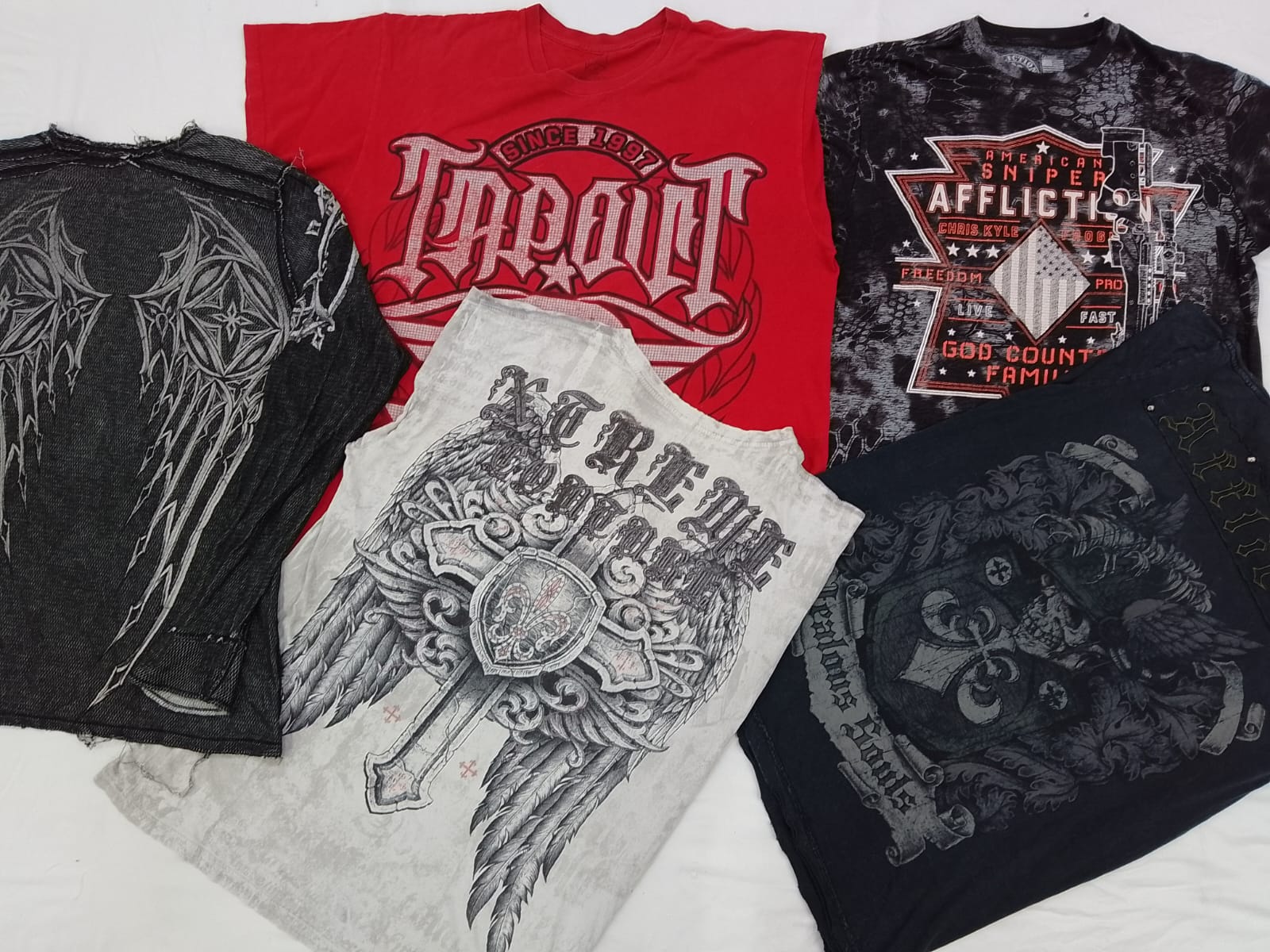 Camisas de Tecido CR4425 Skull - 25 Peças