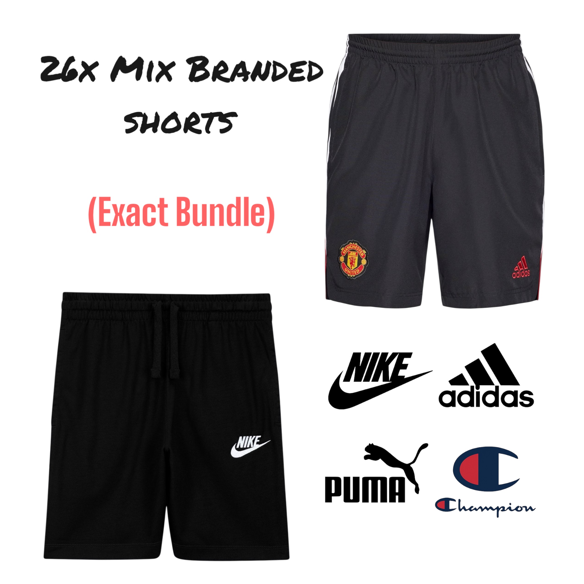 26x Mix Branded Shorts ( Exact Bundle)