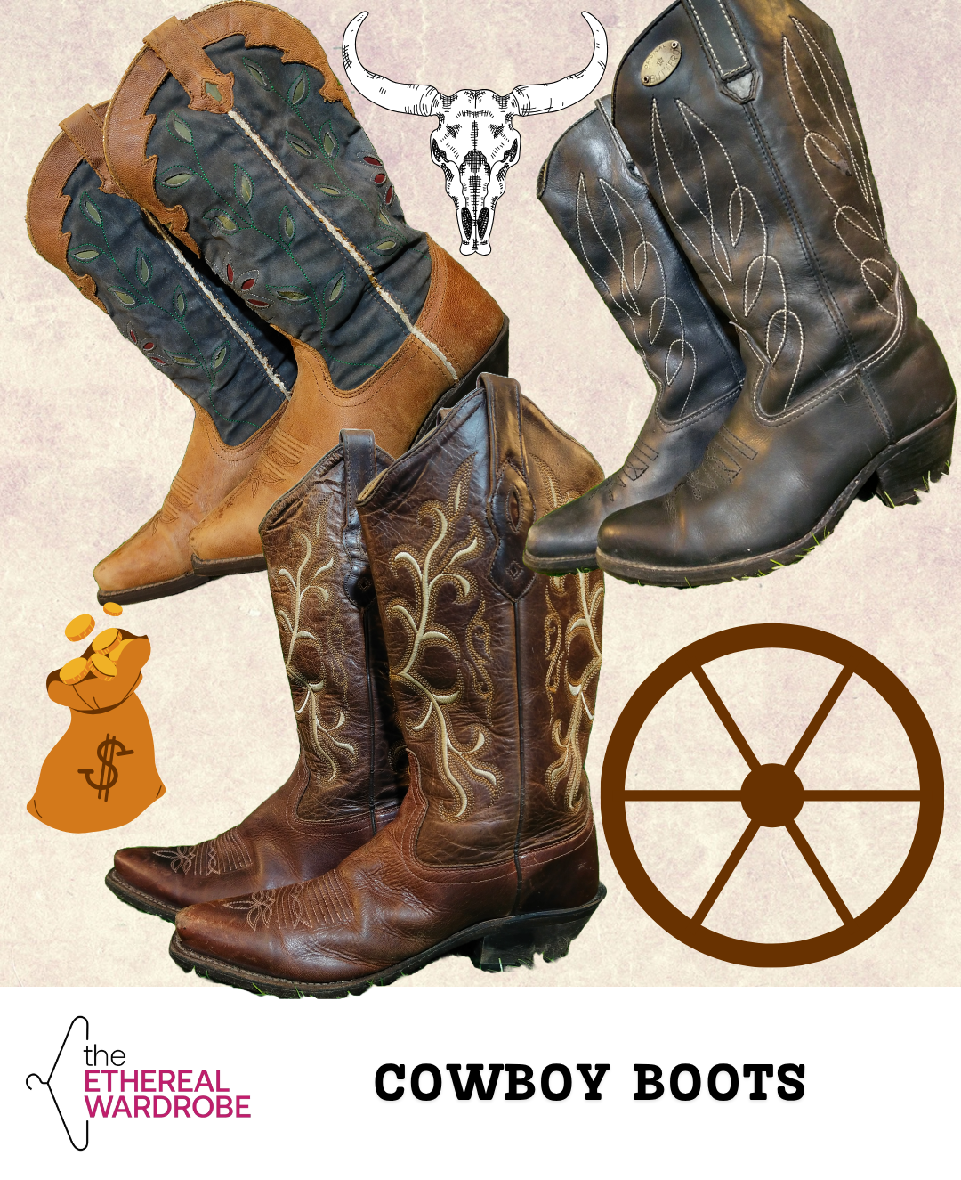 Paquete de 10 botas de vaquero Festival (RN#1215)