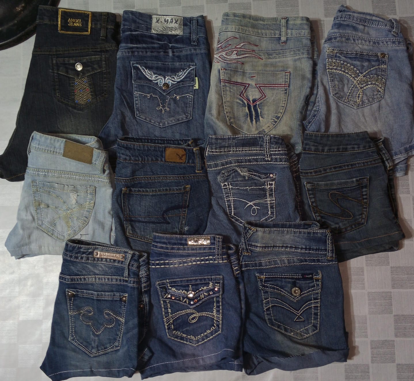 ANGELS JEANS AND OTHER MIX BRANDS MINI SHORTS (ID 1129)
