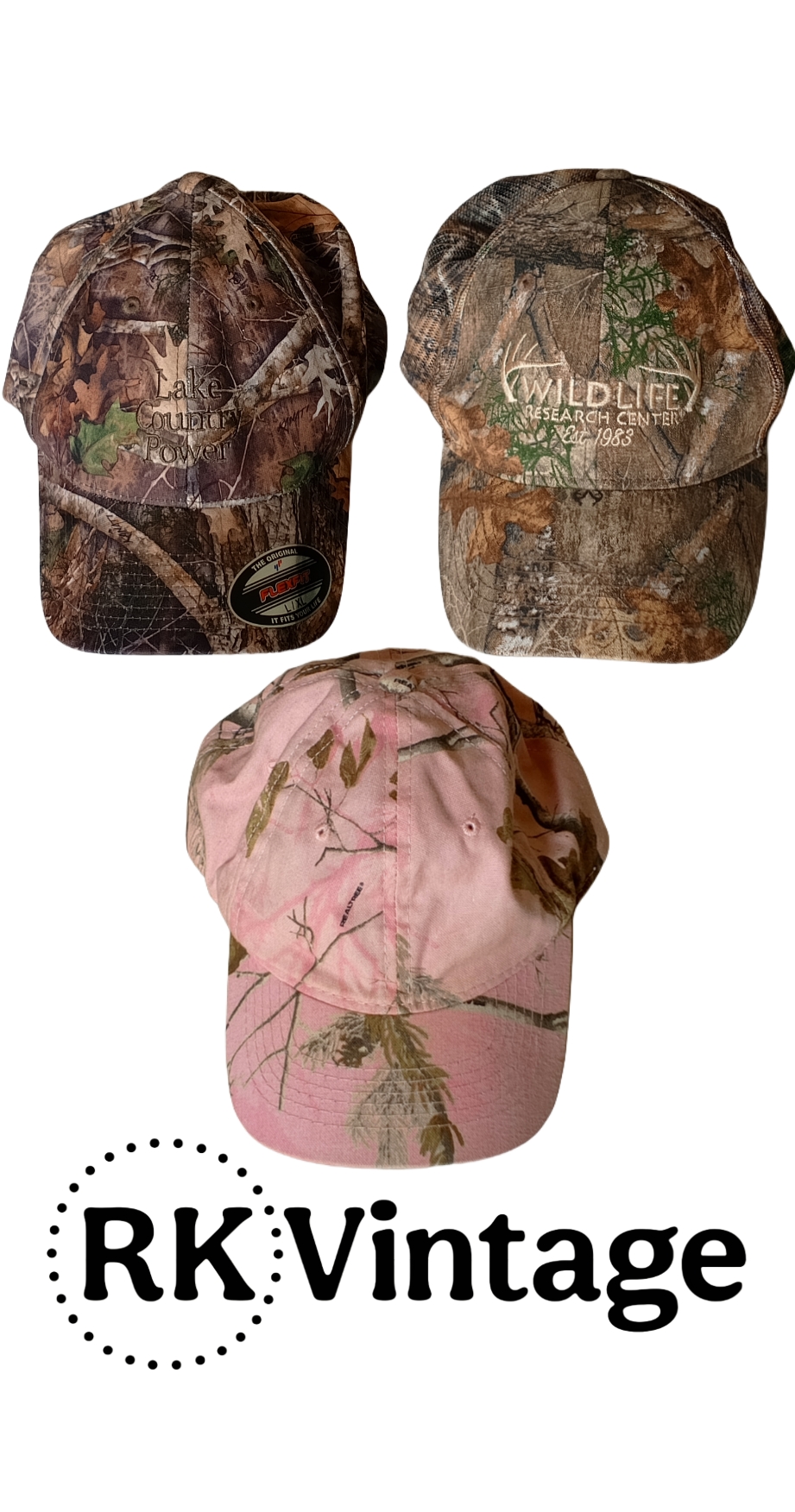 Camo & Real Tree Print Caps