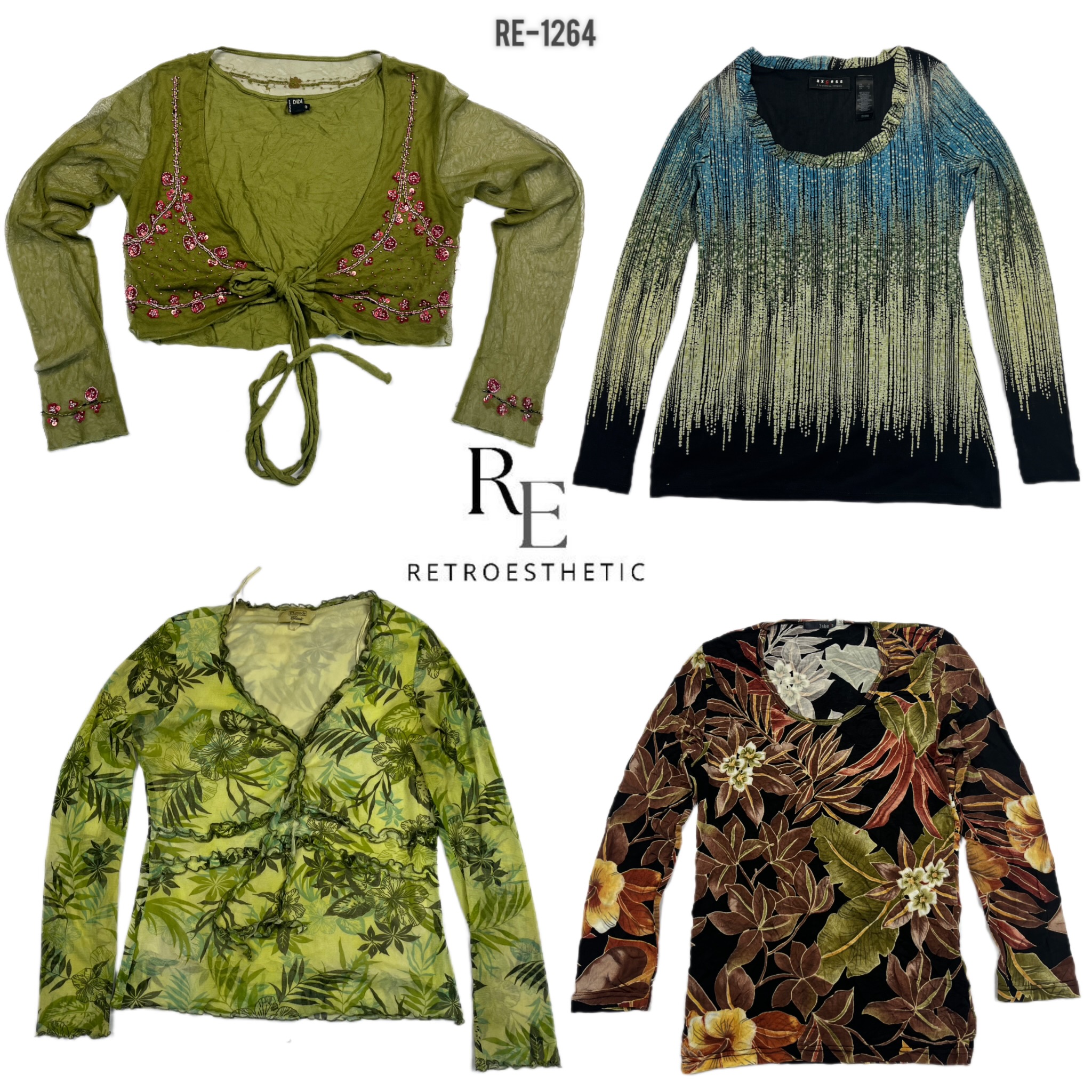 Y2K Forest Vibe Full Sleeve Tops (RE-1264)