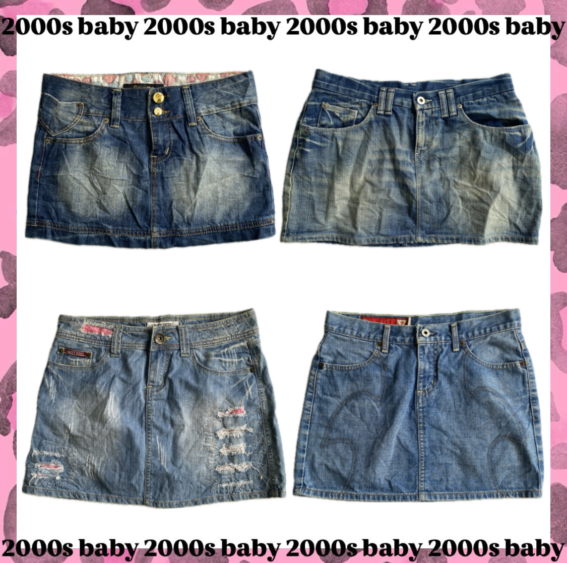 Y2K Denim Mini-Röcke-025