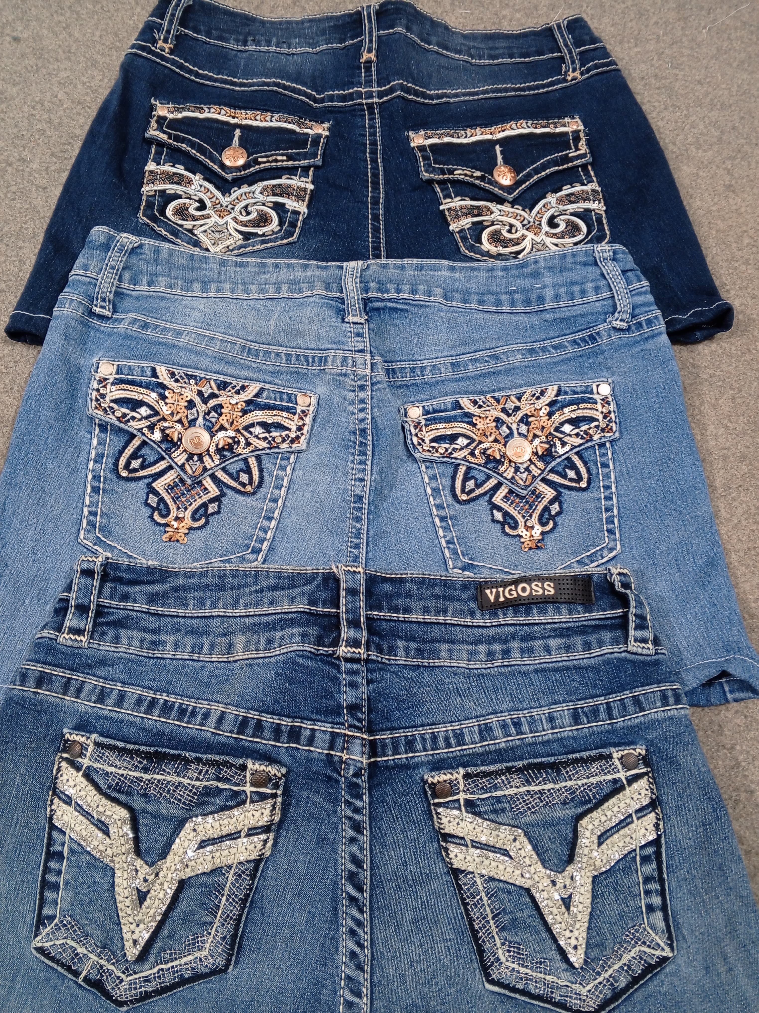 HD836 Ladies Reworked Y2K Micro Mini Skirts - 19 pcs