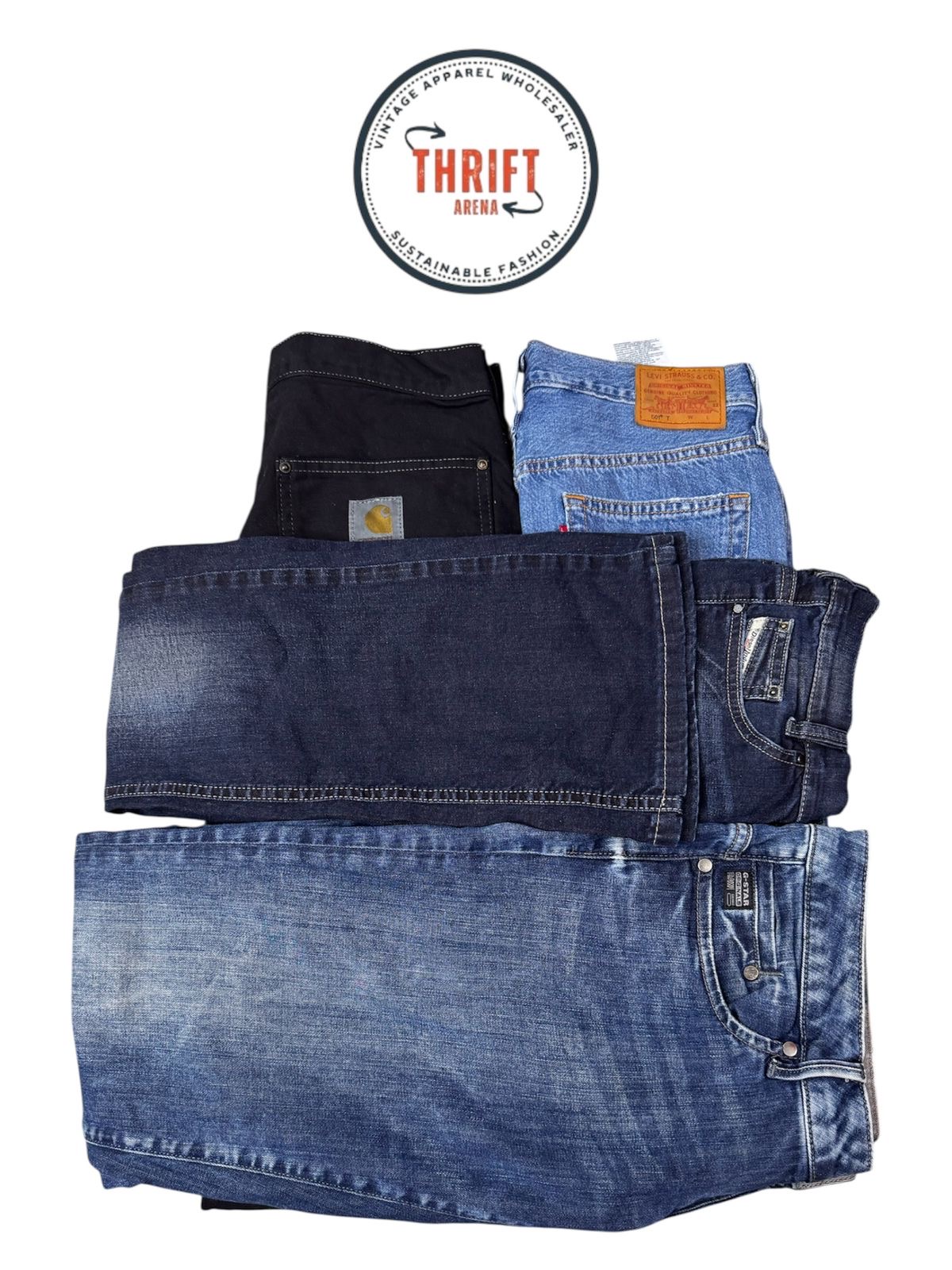 T1062 Carhartt/Levi’s/G-Star/Mix Denim-Hosen 20 Stück Klasse A/B