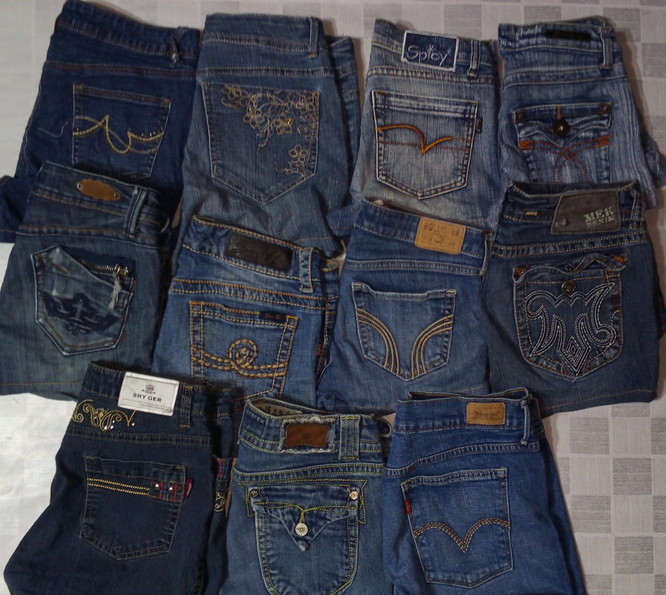 「LEVI'S、SEVEN 7およびその他のミックスブランドミニショーツ (ID 1137)」