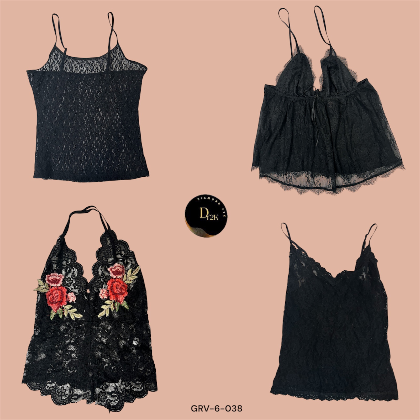 Blackout Beauty | Y2K Cami (GRV-6-038)