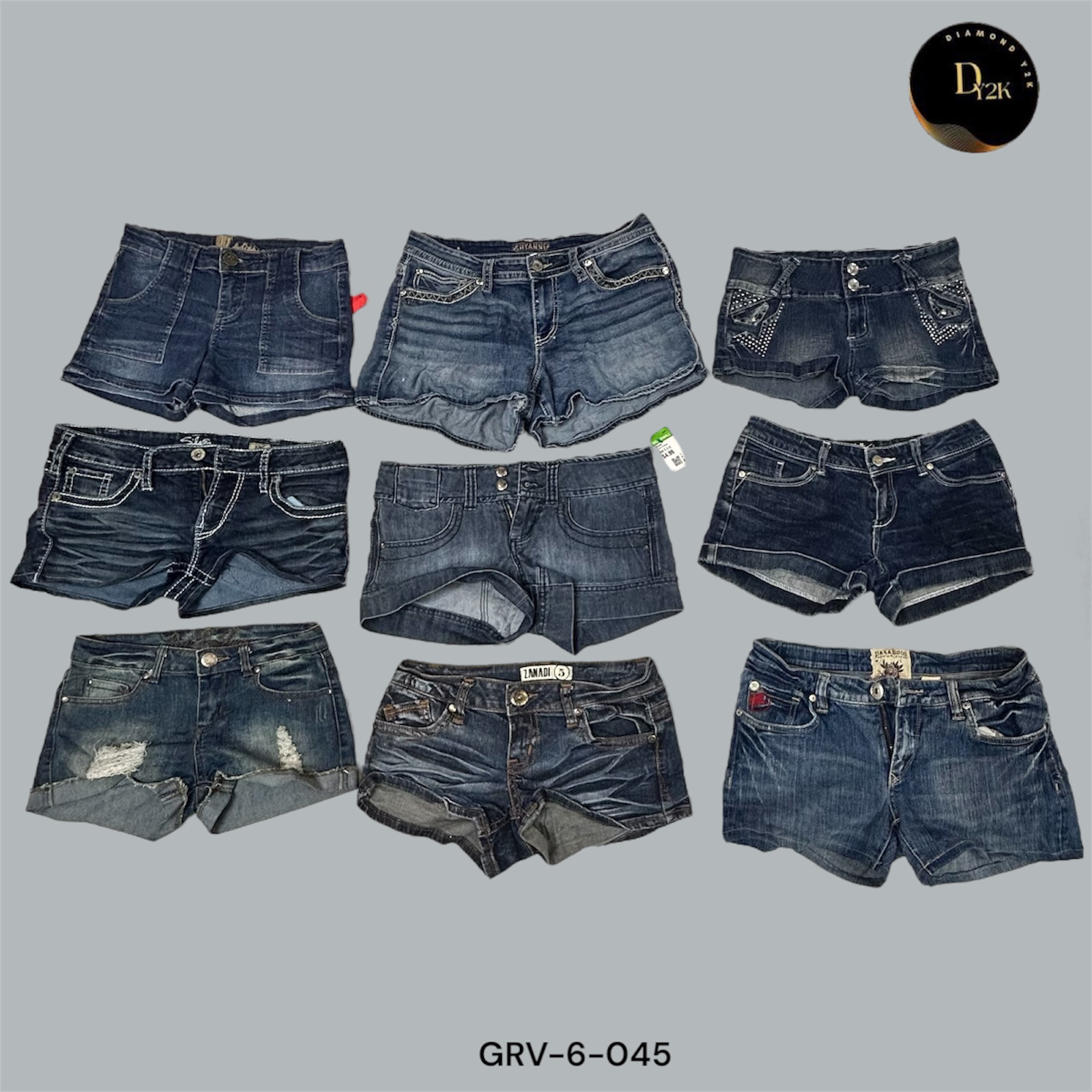 Classic Y2K Denim Mini Shorts – Perfect Throwback Look (GRV-6-045)
