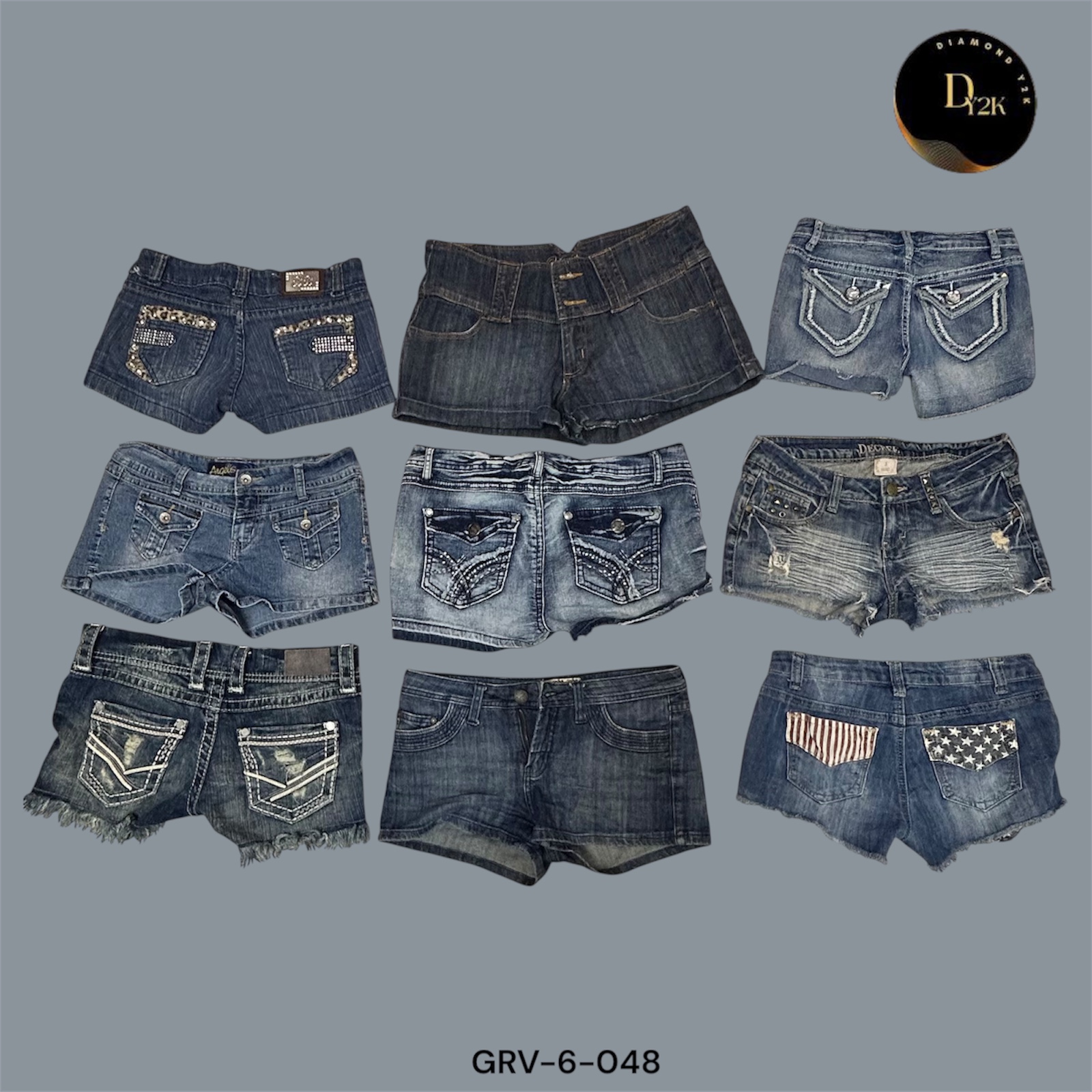 90s & Y2K Denim Mini Shorts – Perfect Summer Essential (GRV-6-048)