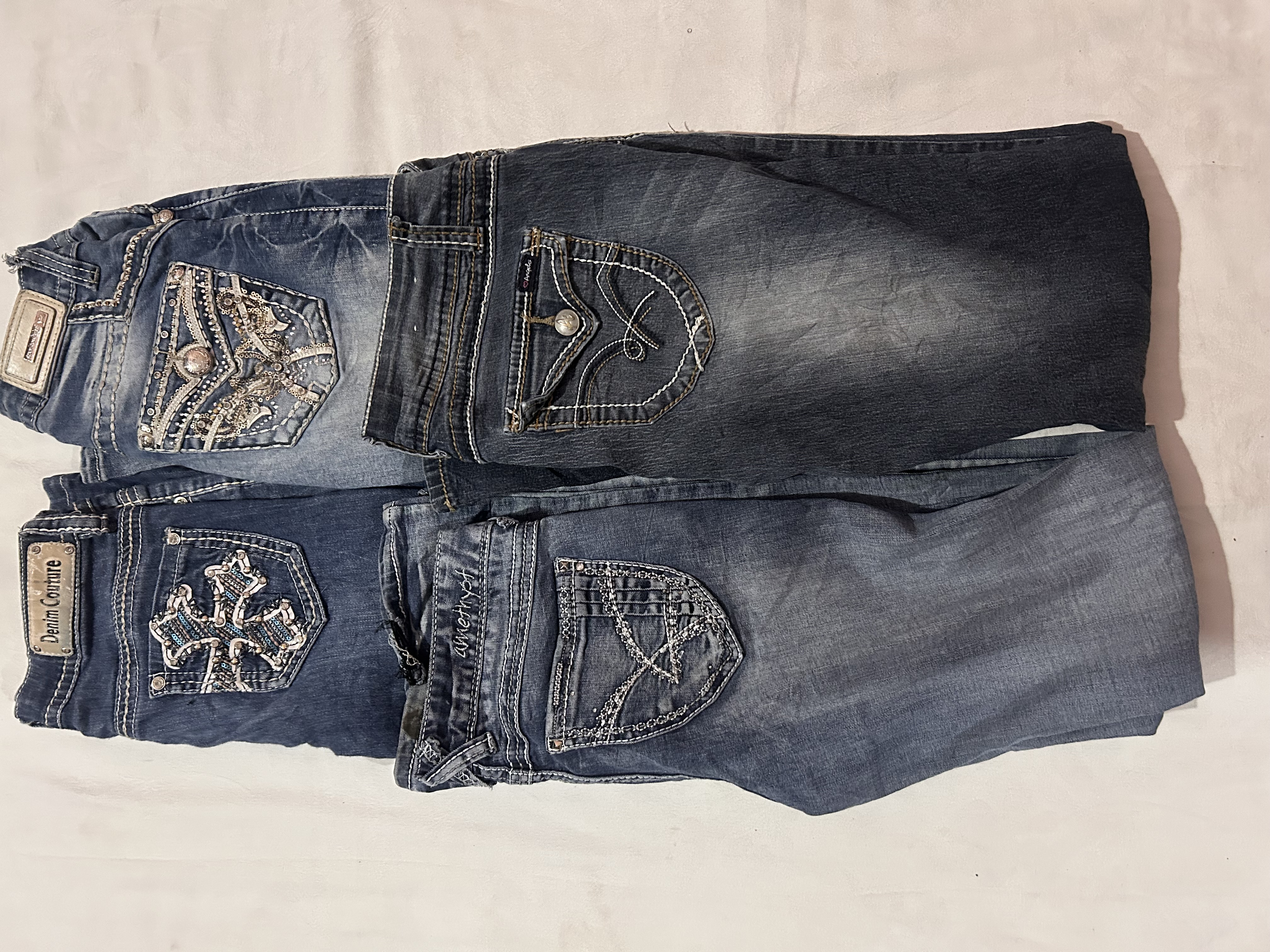 Y2K-Mode Schlagjeans 13 Stück