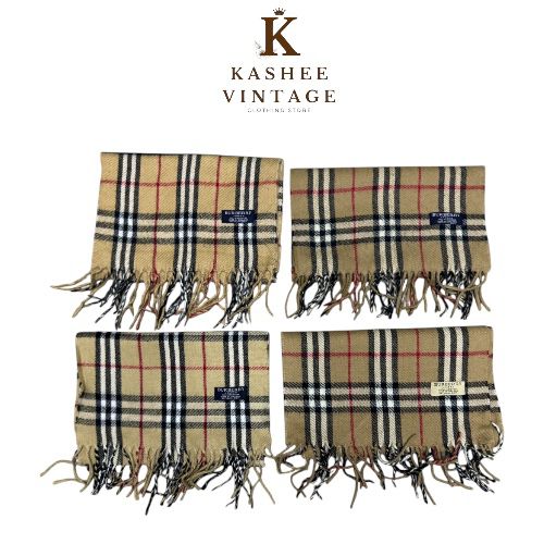 Beige colour burberry scarves