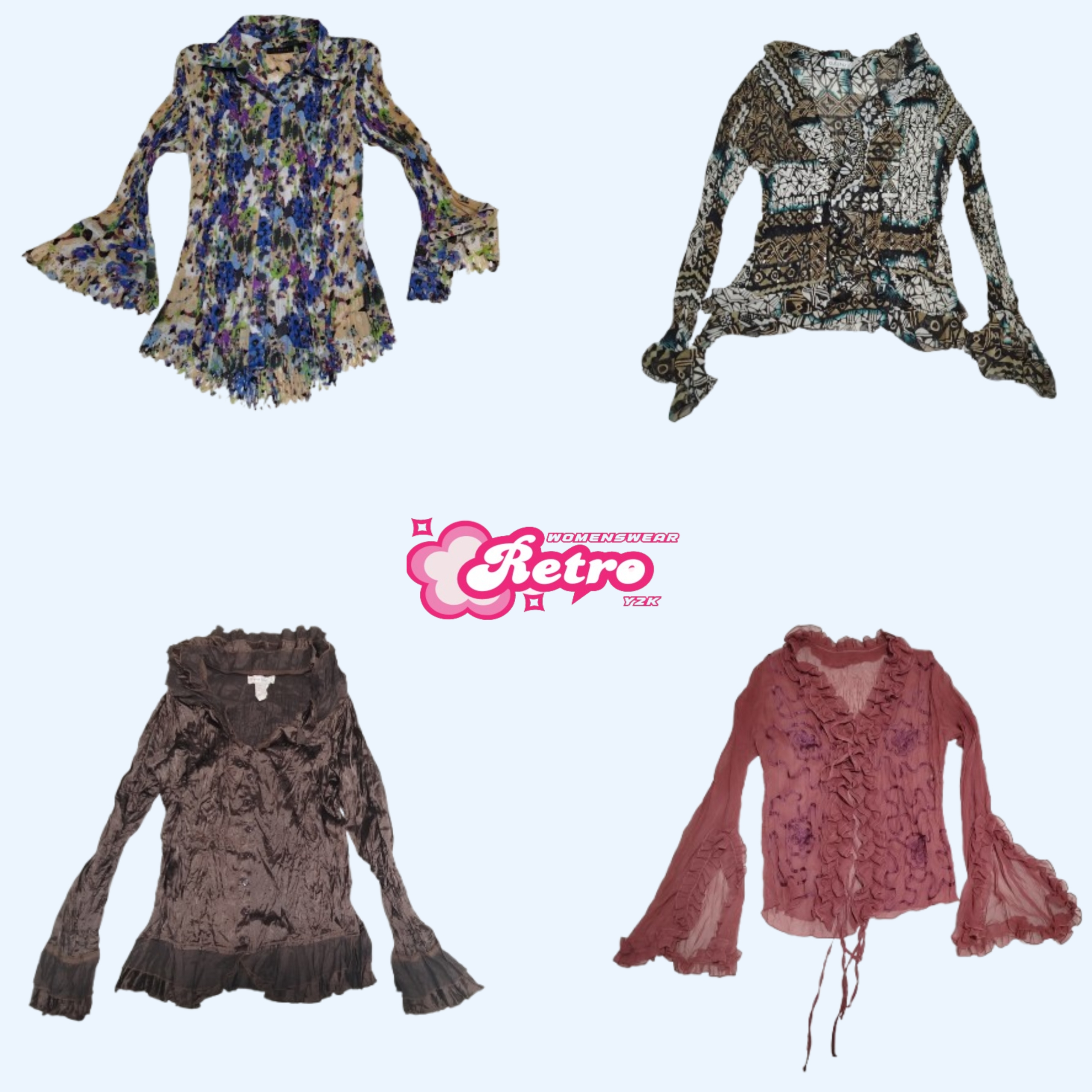 Y2k Grunge Tone Blouse (June-06)