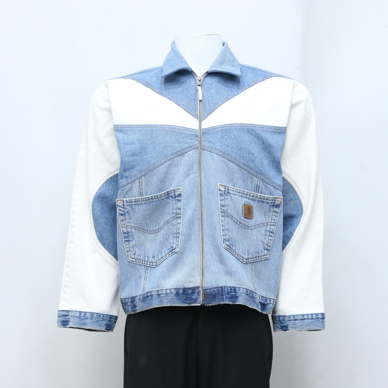 CR-49 Reworked Carhartt Patchwork Denim Jacket