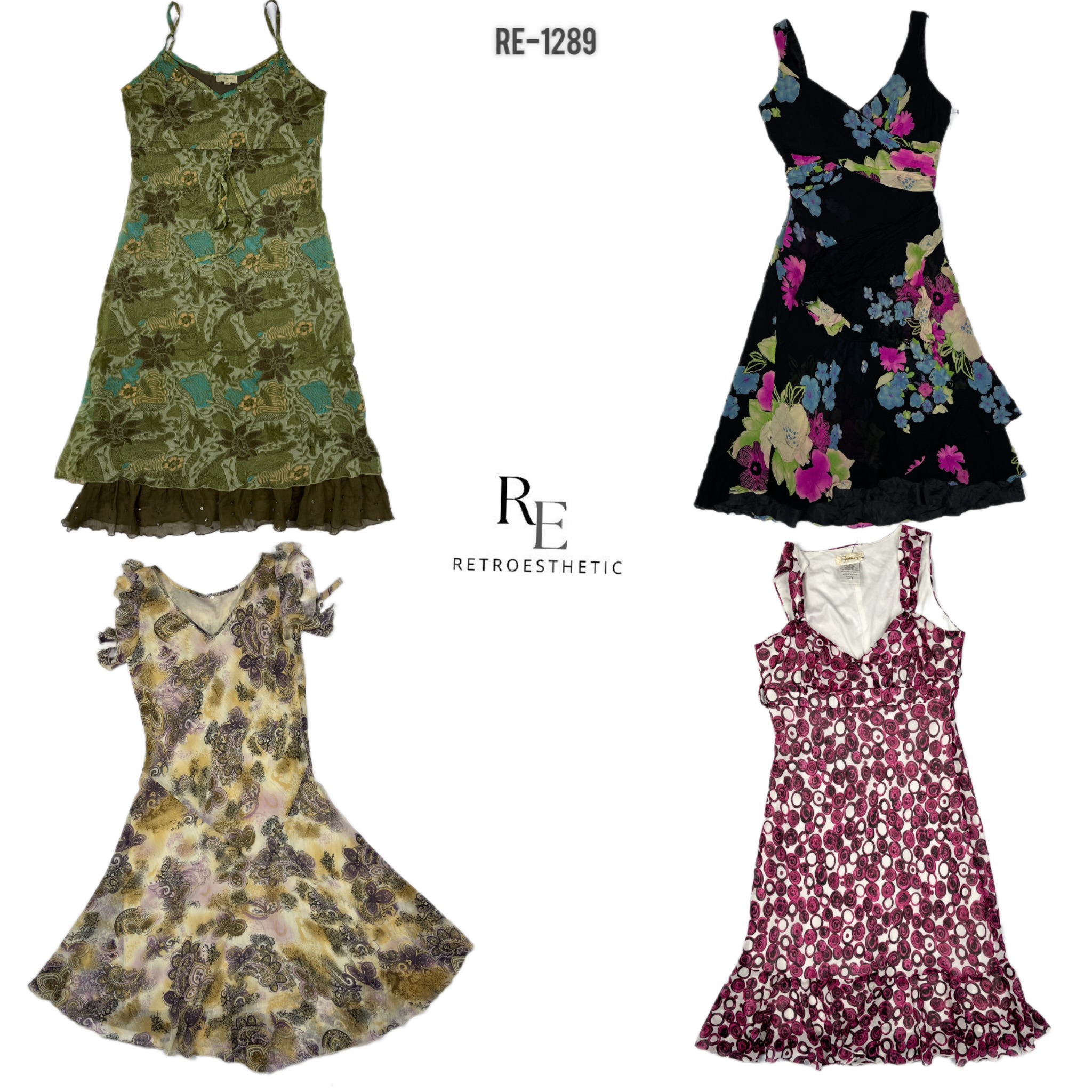 Y2K Mysterious Girl Era Summer Dresses (RE-1289)