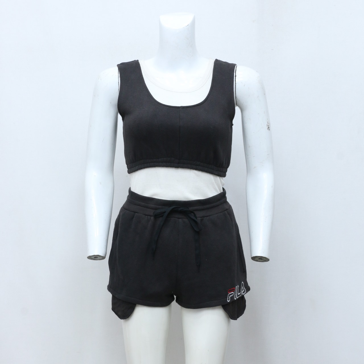 CR-51 Upcycled Mix Branded Activewear Sweatshort & Top Set