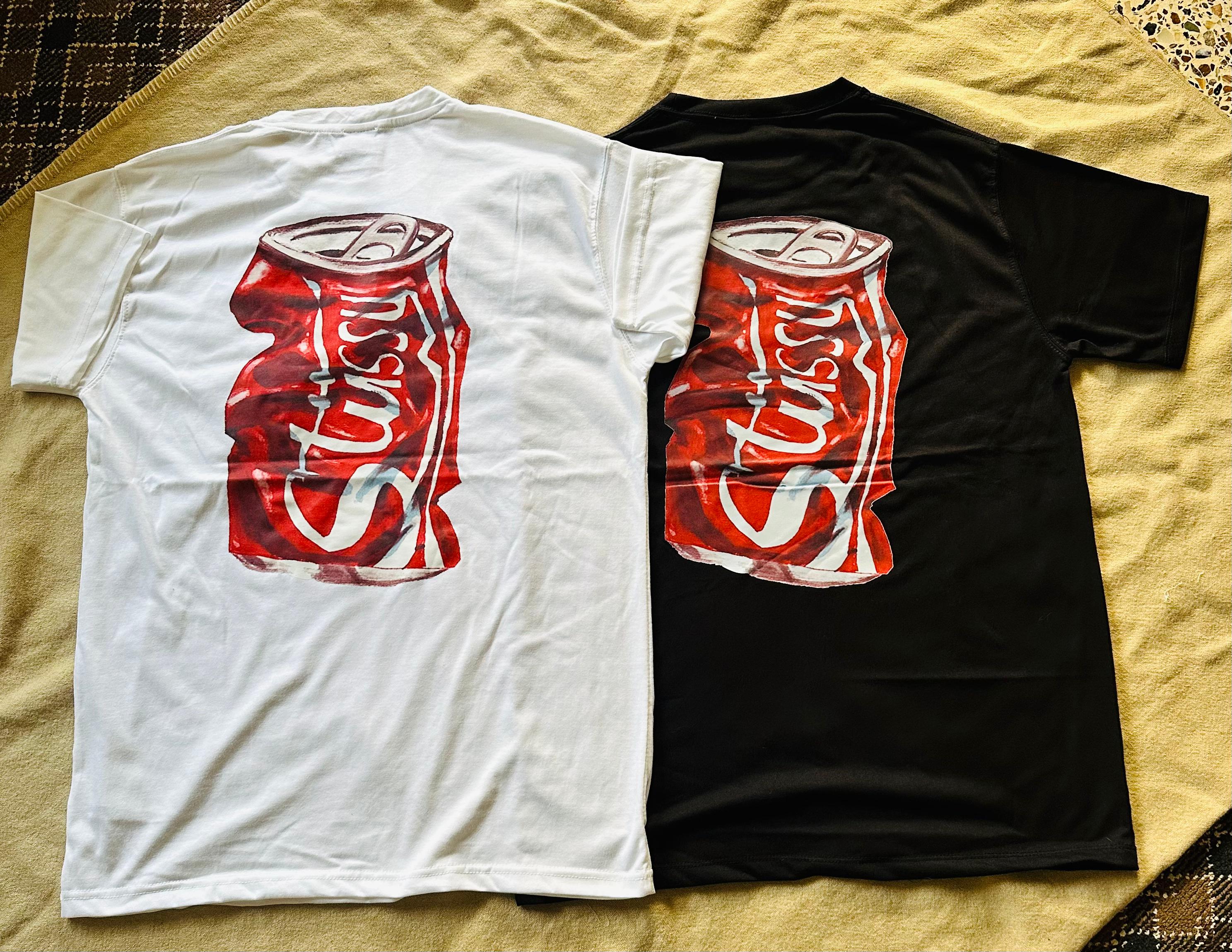 Stussy red can rework style tees