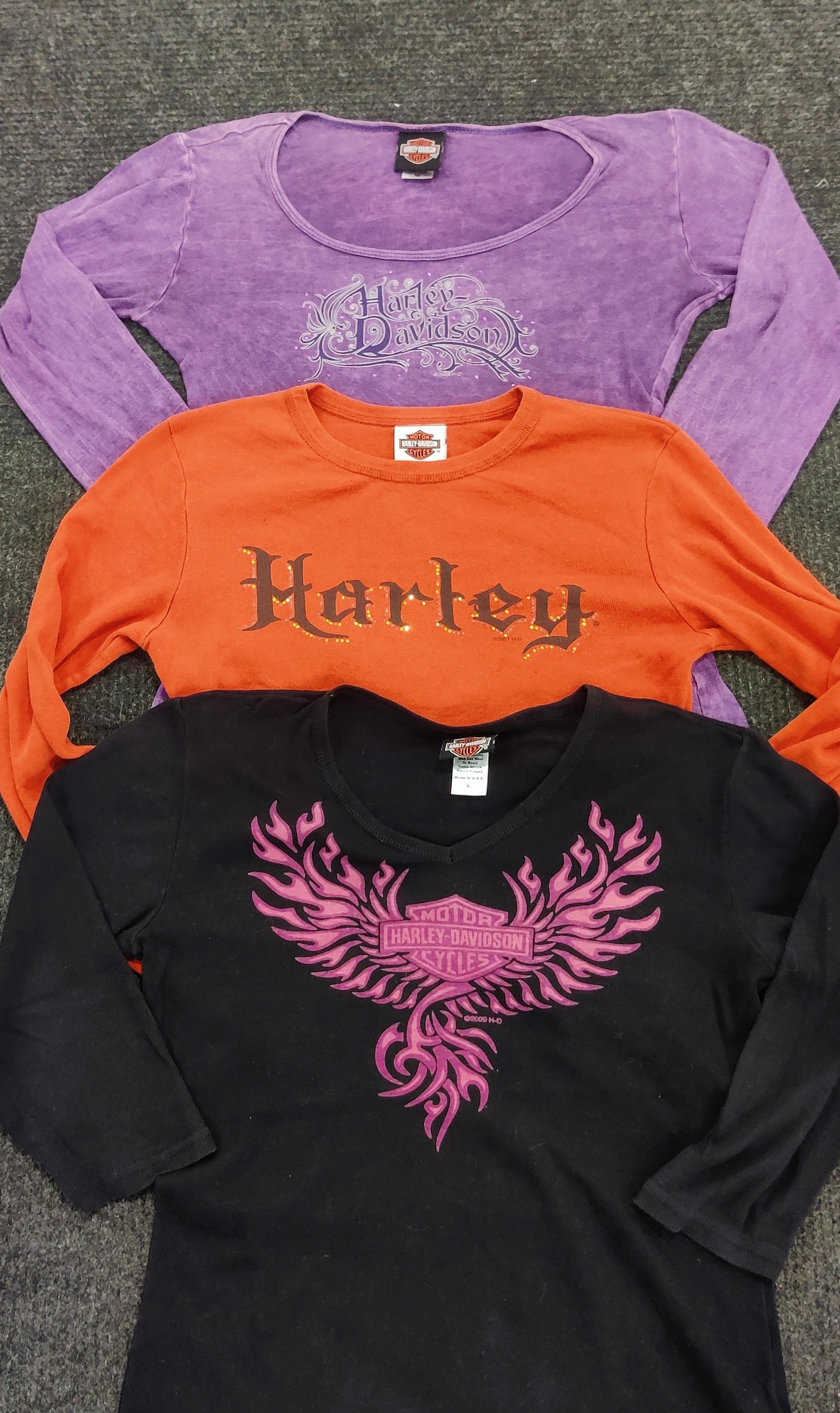 Y2K Harley Davidson Tops