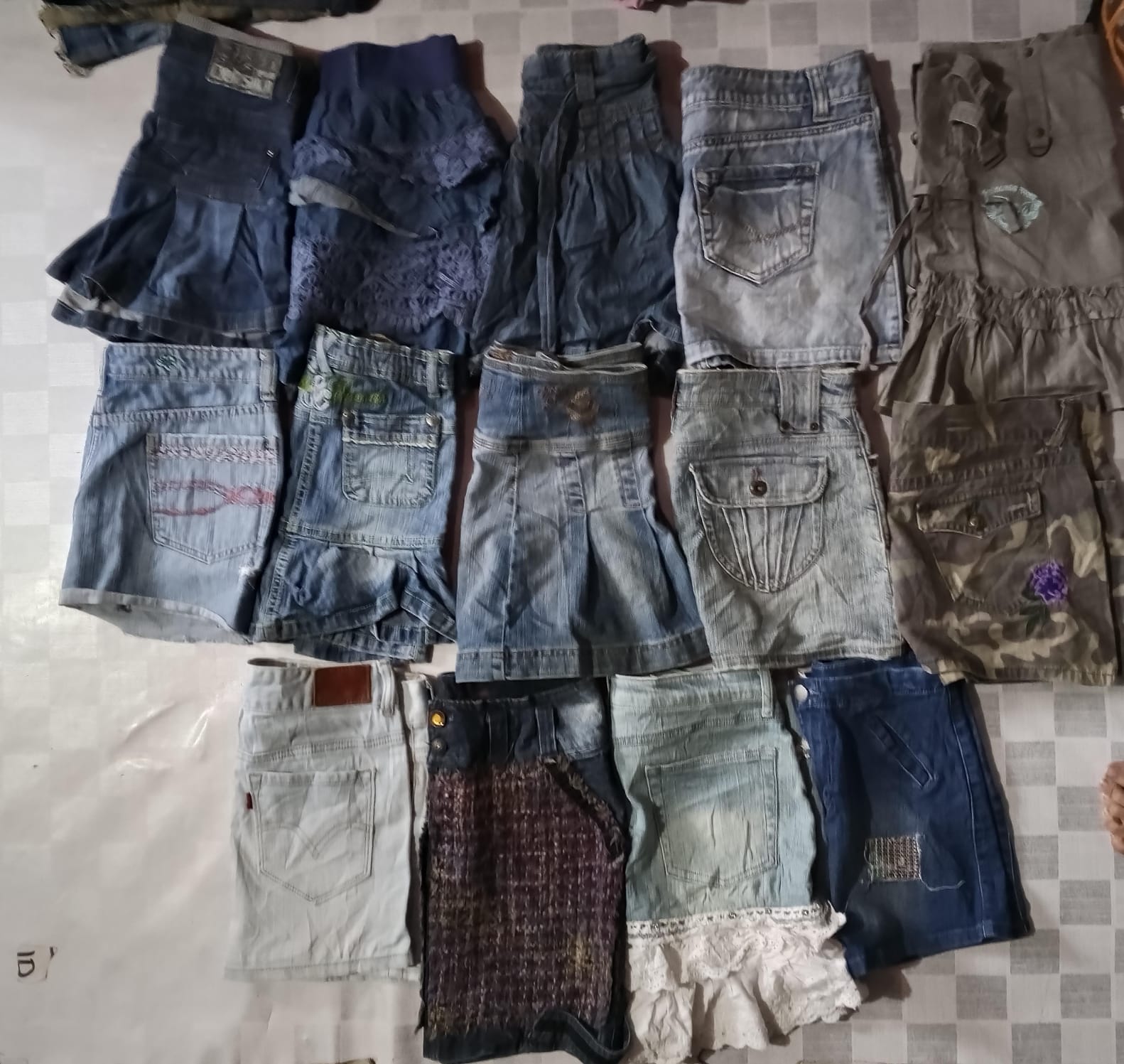 ROOSZ & ROSE ,905 MINI SKIRT AND OTHER MIX BRANDS MINI SKIRTS (ID 1024)