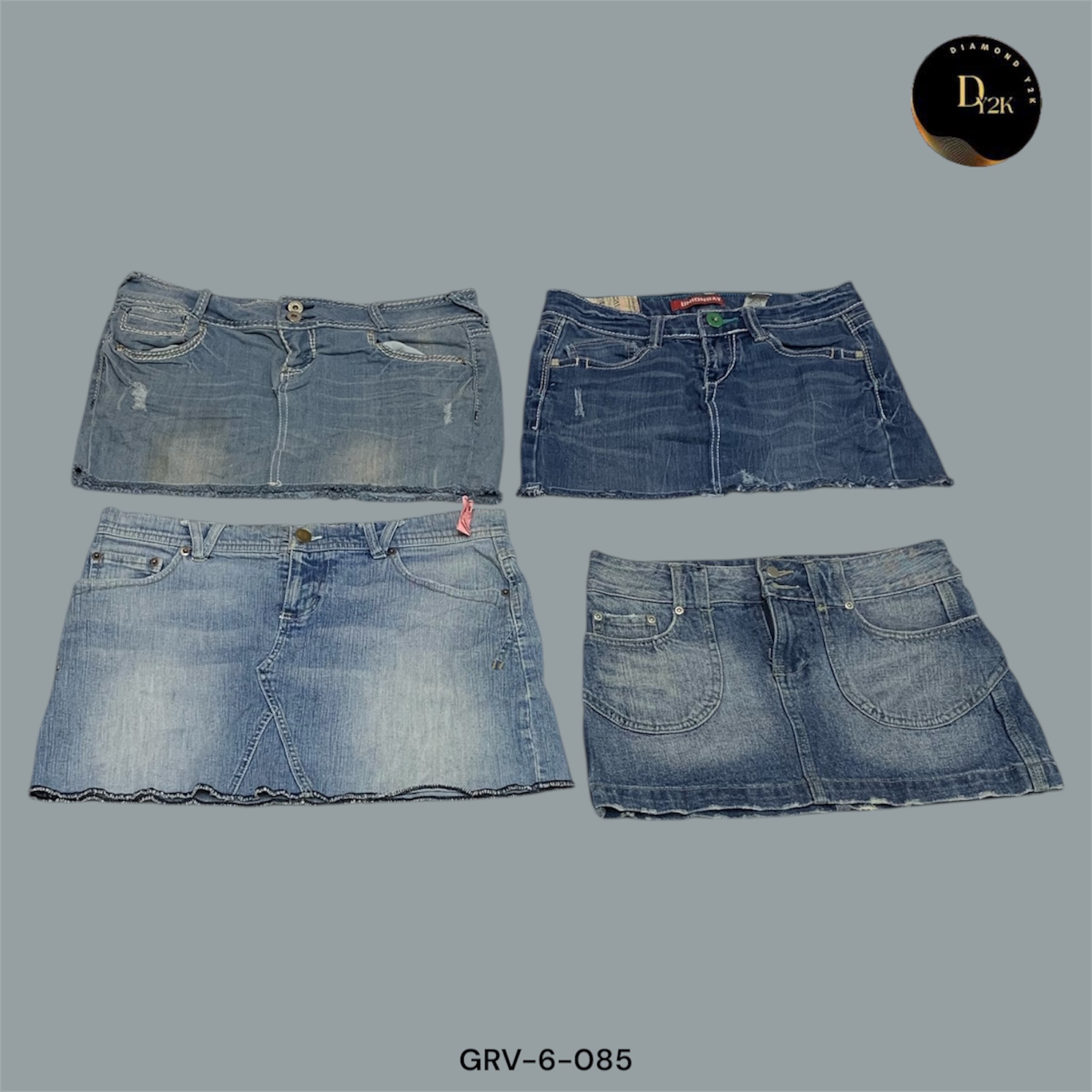 Y2K Flirty Denim Mini Skirt | Summer Essential (GRV-6-085)
