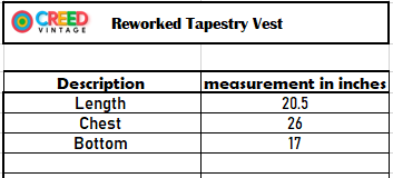 CR-56 Reworked Tapestry Deep Neck Vest
