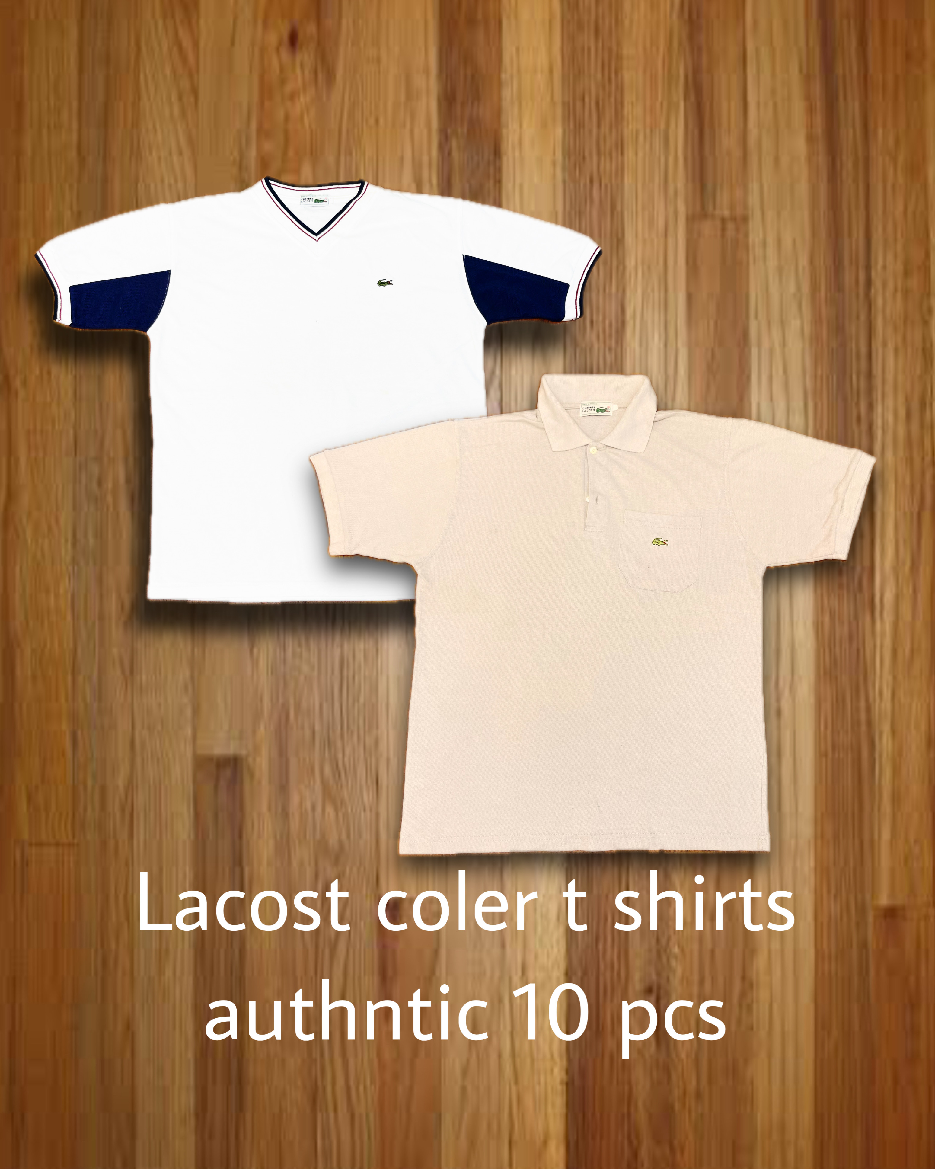 T-shirt authentique Lacoste de couleur