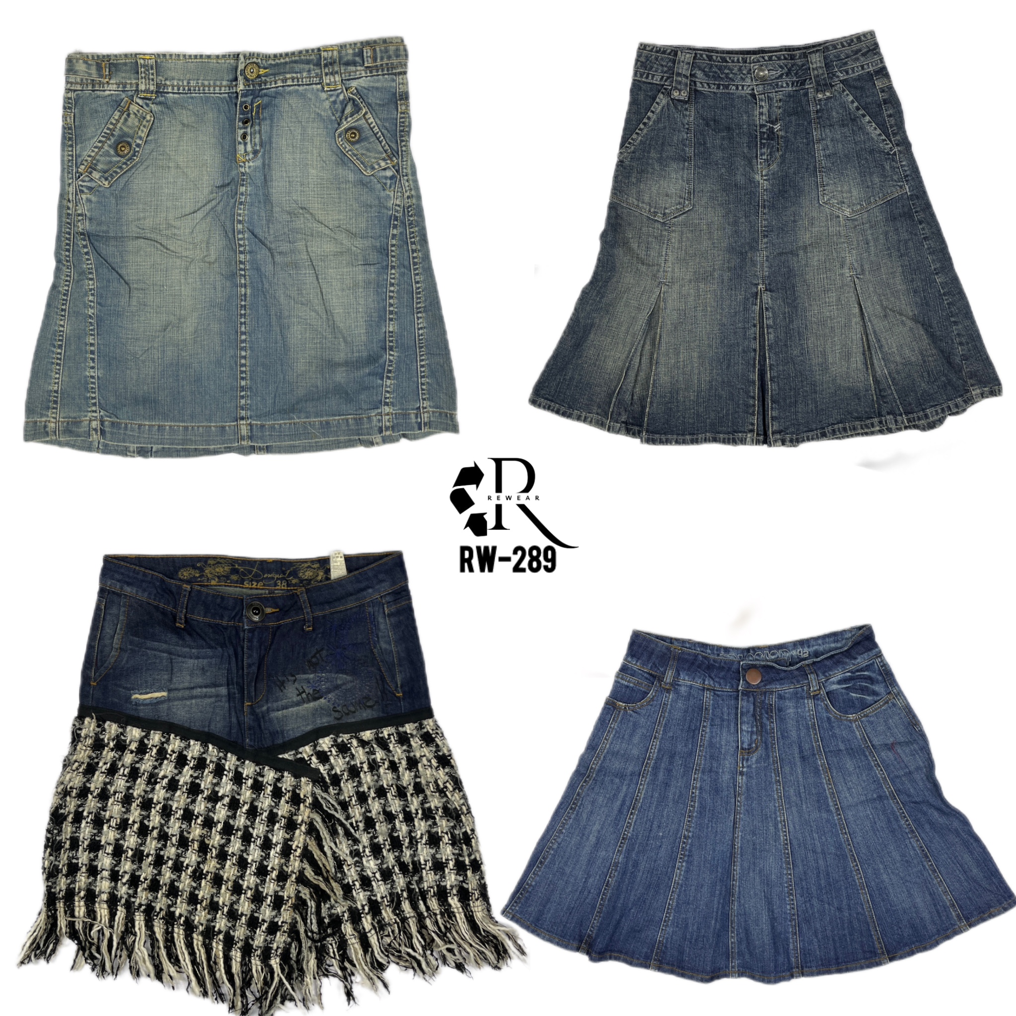 Y2K Unique Denim Skirts (RW-289)