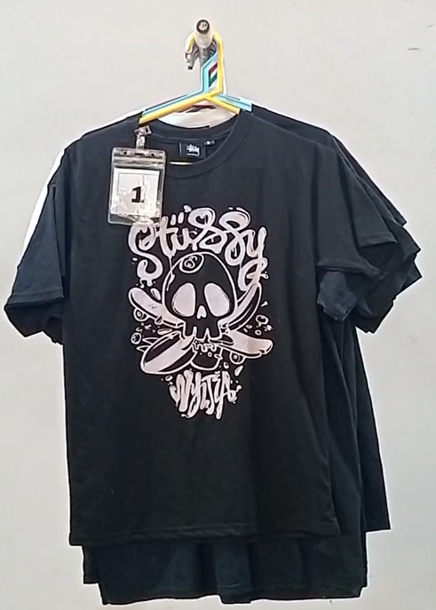 CR-69 Überarbeitetes Design Unisex Stussy Gedrucktes T-Shirt