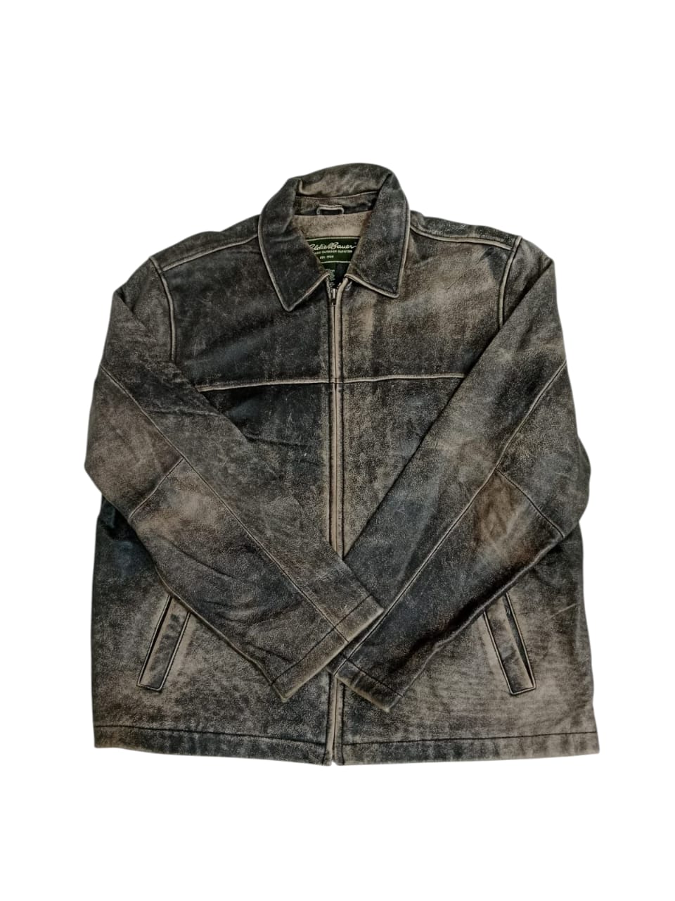 Veste en cuir de couleur structure -7b -5/6/25