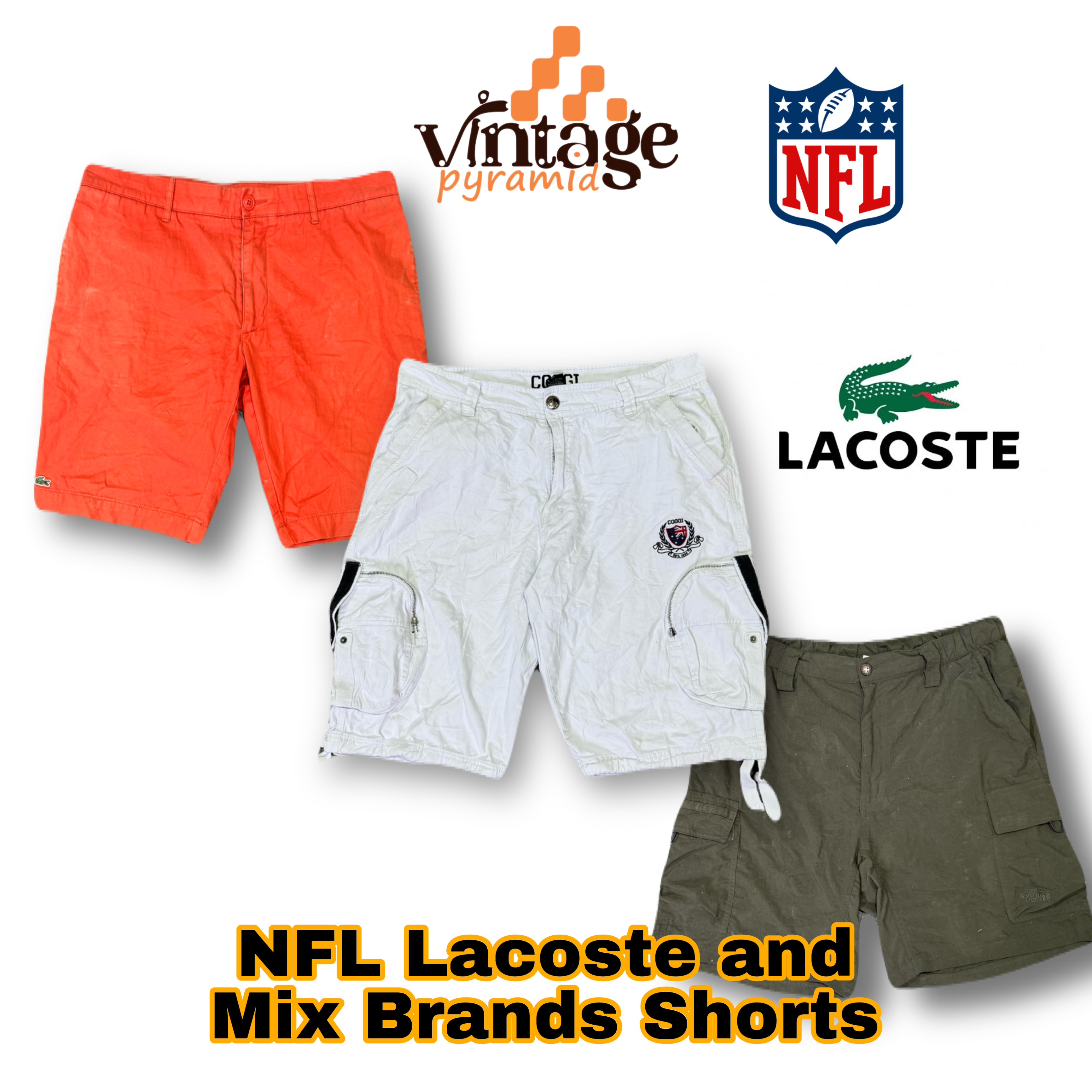 VP243 NFL Lacoste and Mix Brands Shorts