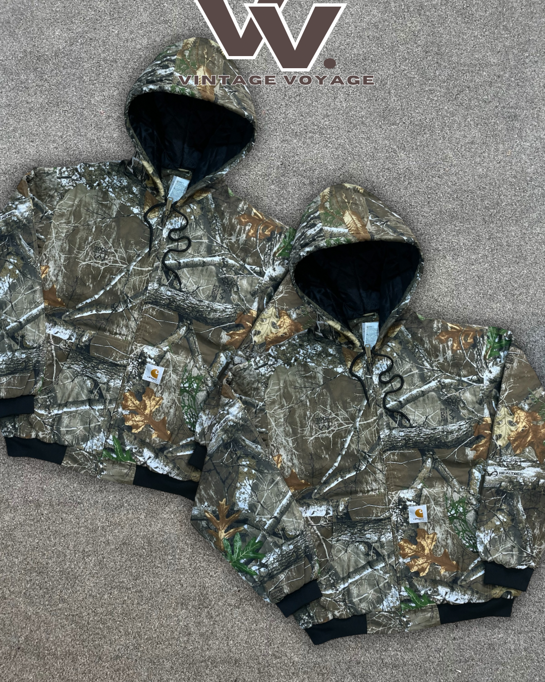 Jaquetas camufladas realtree estilo rework Carhartt #12625