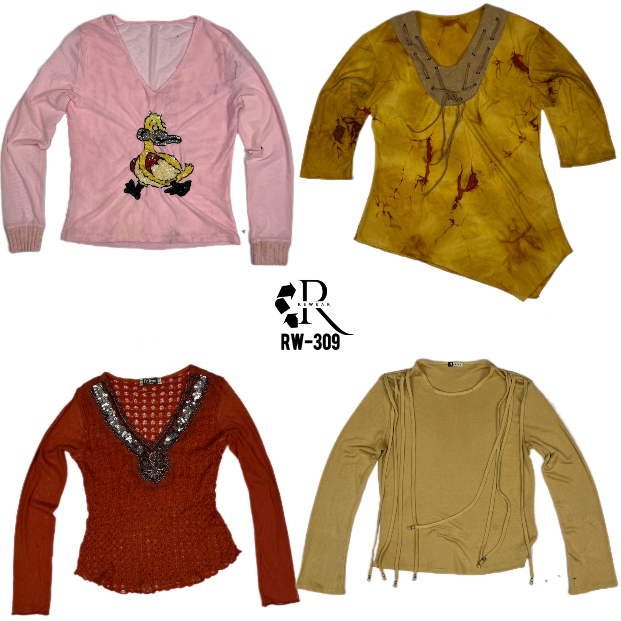 Y2K Soft Girl Era Full Sleeve Tops (RW-309)