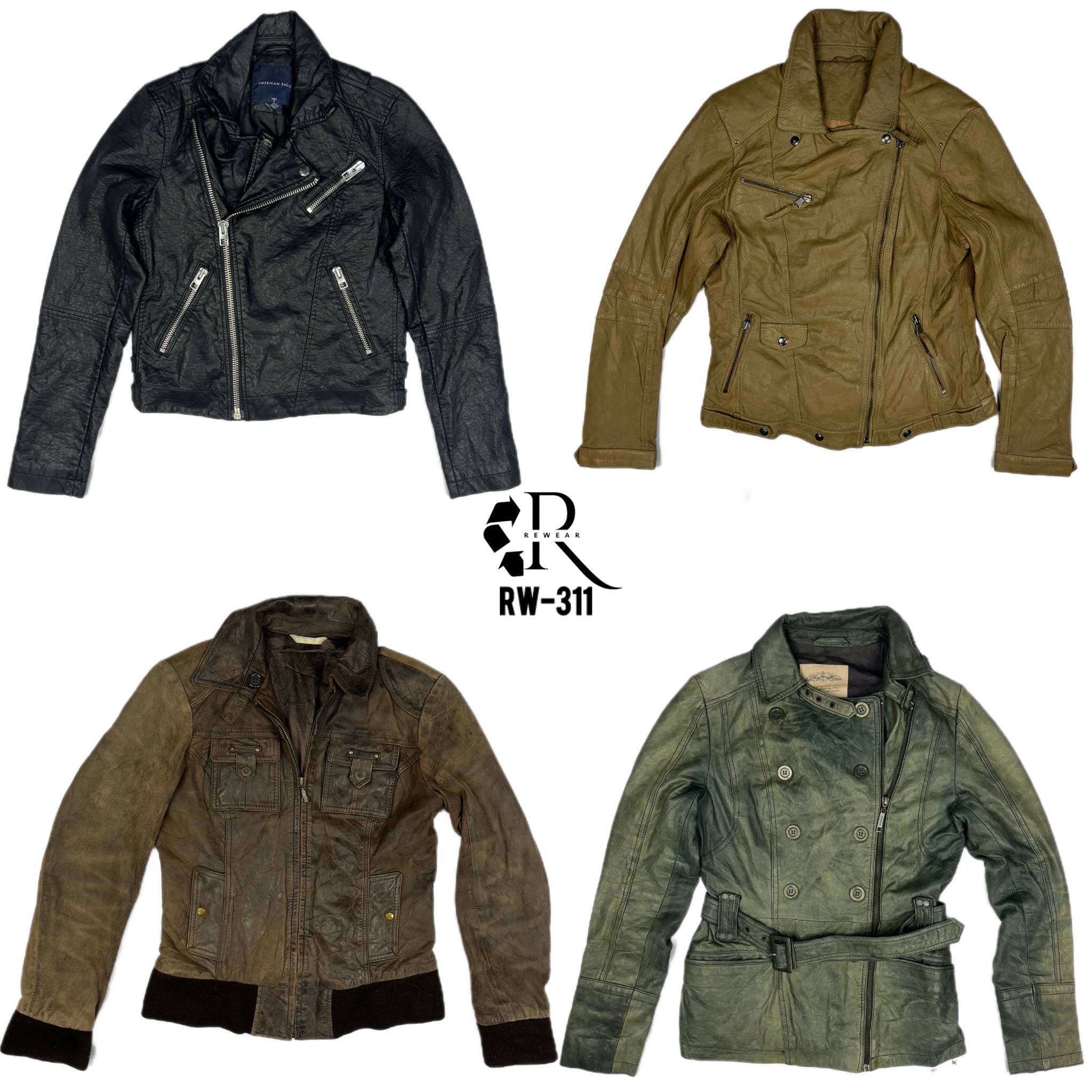 Y2K Cyber Girl Leather Jackets (RW-311)