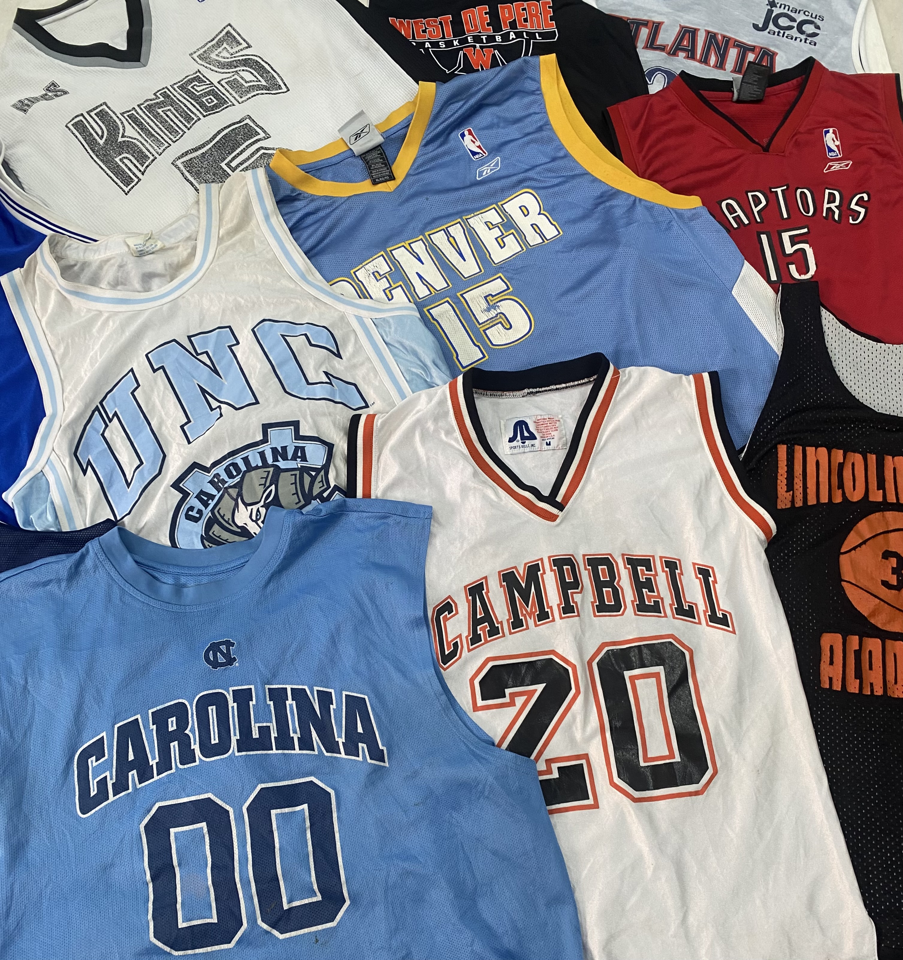 Vintage Basketball Jerseys - 15 pieces