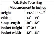 Upcycled Y2k Style Denim Tote Bags