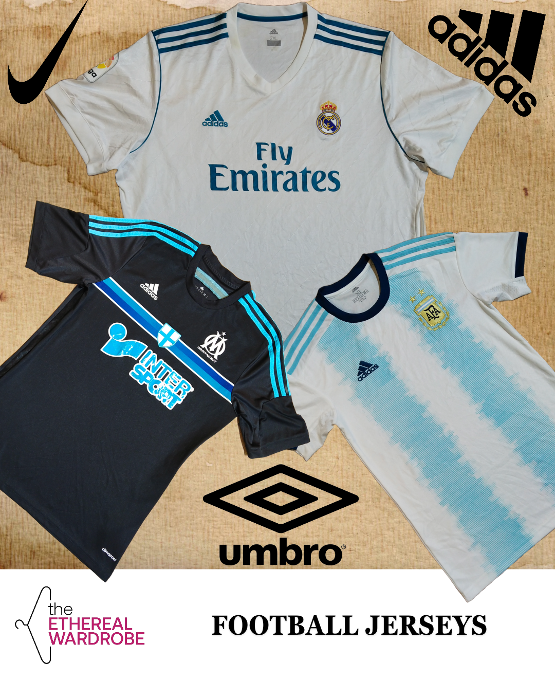 Paquete de camisetas de fútbol de 10 piezas (RN#1098)