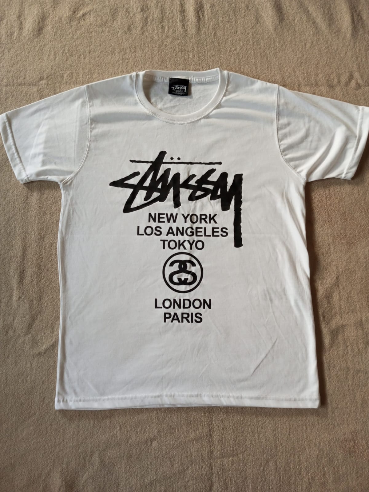 Stussy rework style tokyo SS design white tees