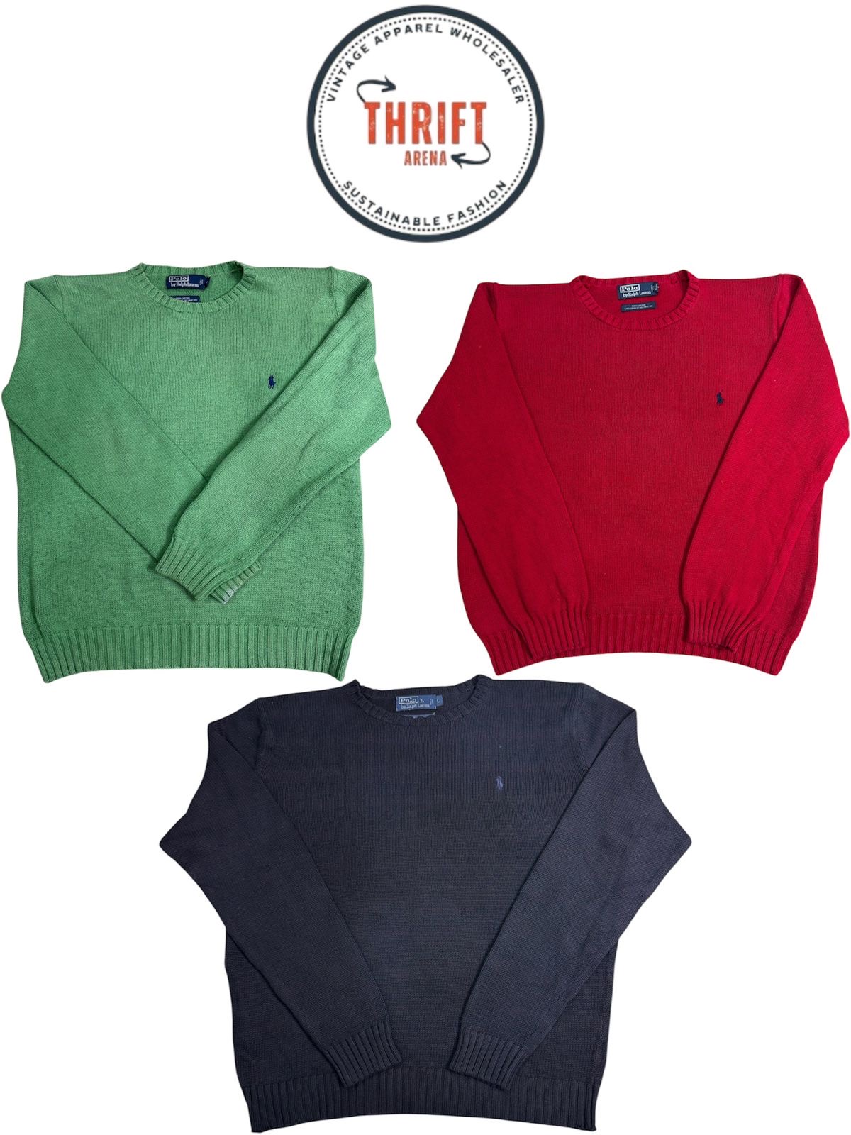 T1067 Ralph Lauren Heavy Knit Sweaters 32PCs