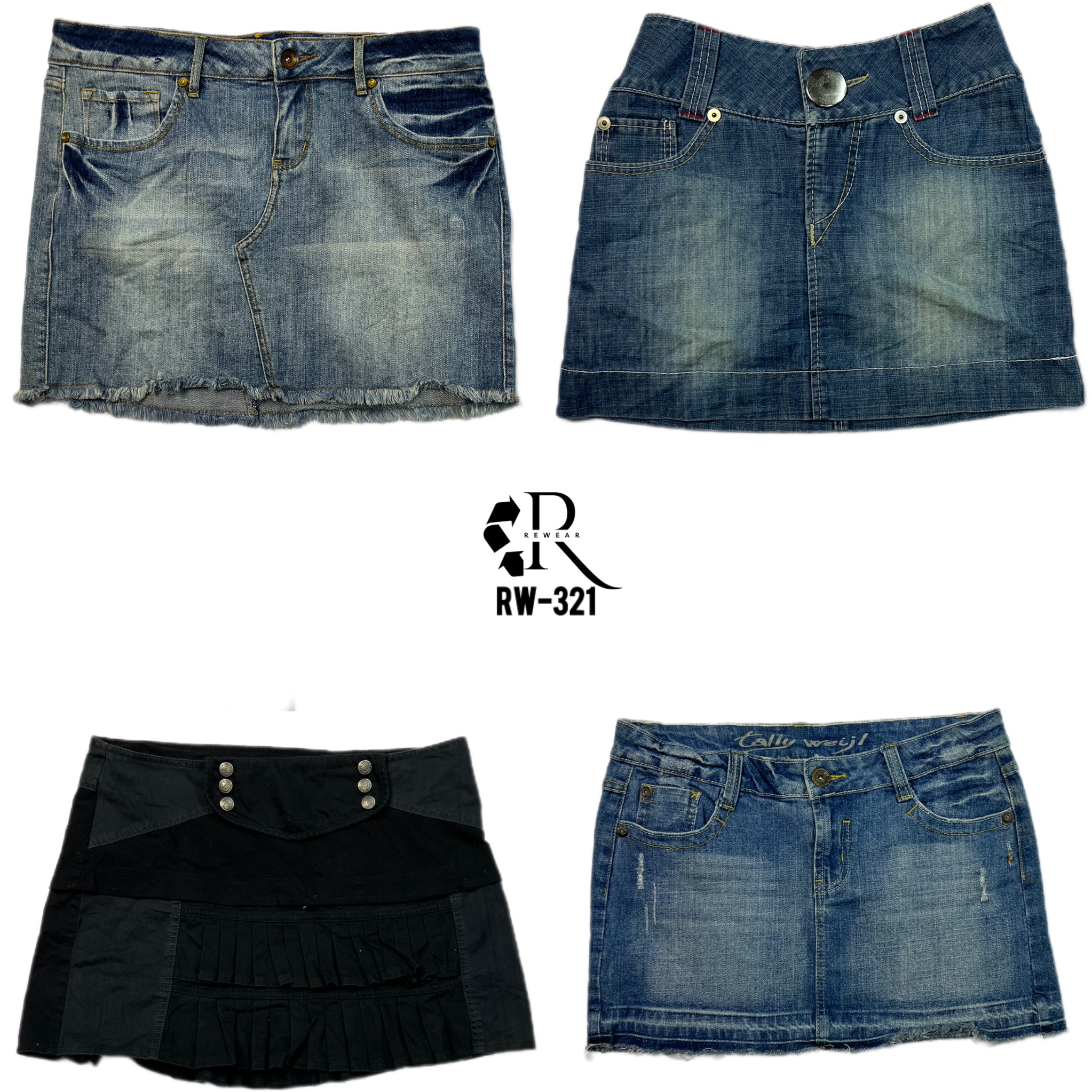 Y2K Britney Era Denim Mini Skirts (RW-321)