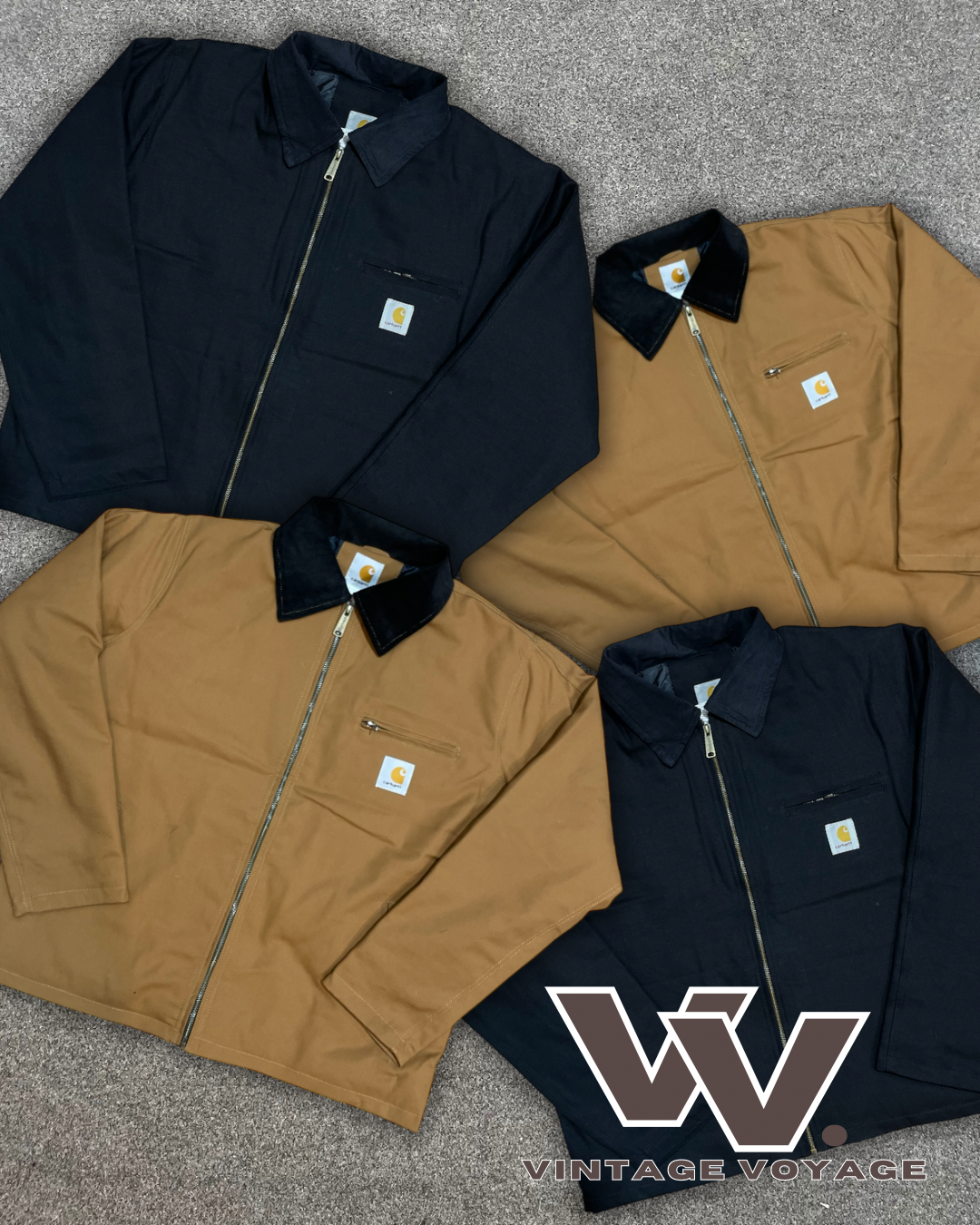 Carhartt rework style Black&Tan detroit jackets #13625
