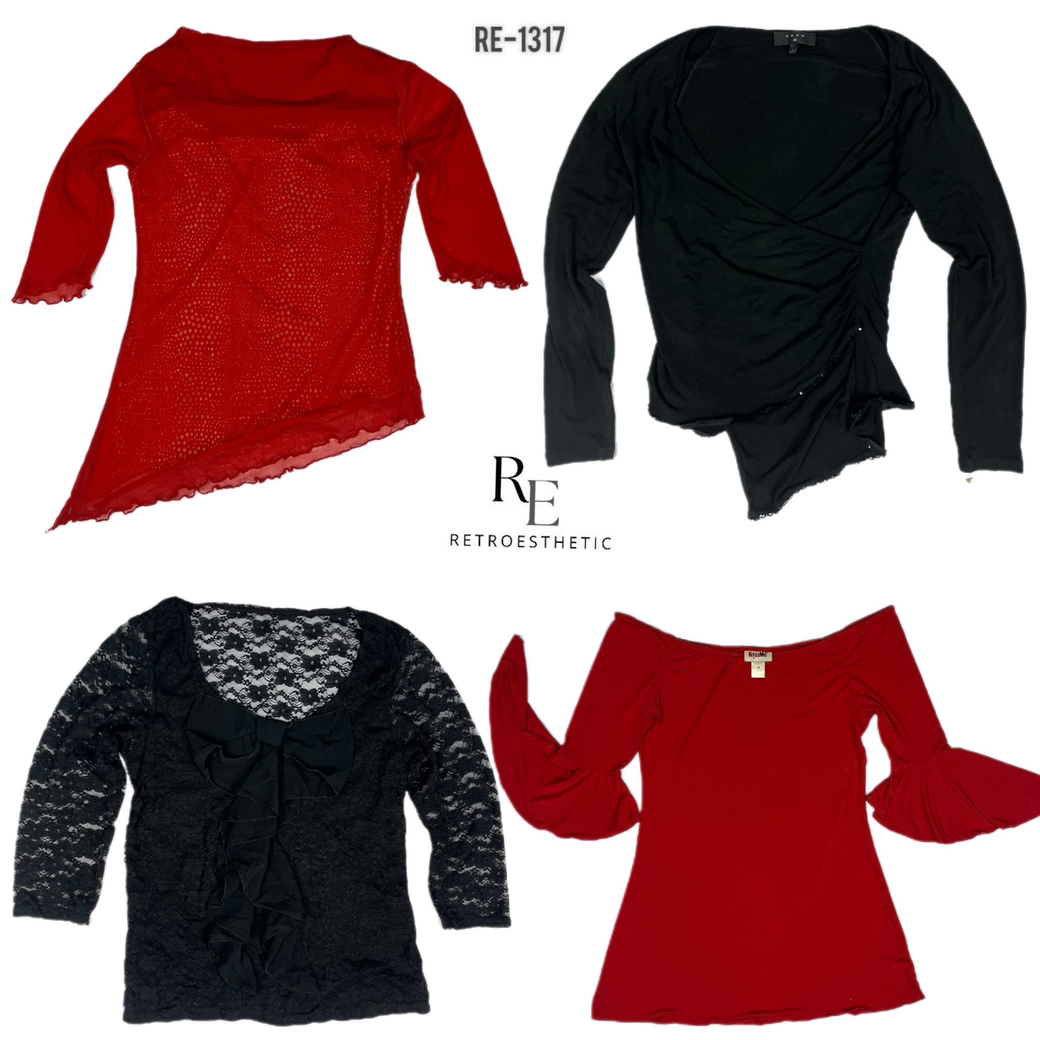 Y2K Love Story Full Sleeve Tops (RE-1317)