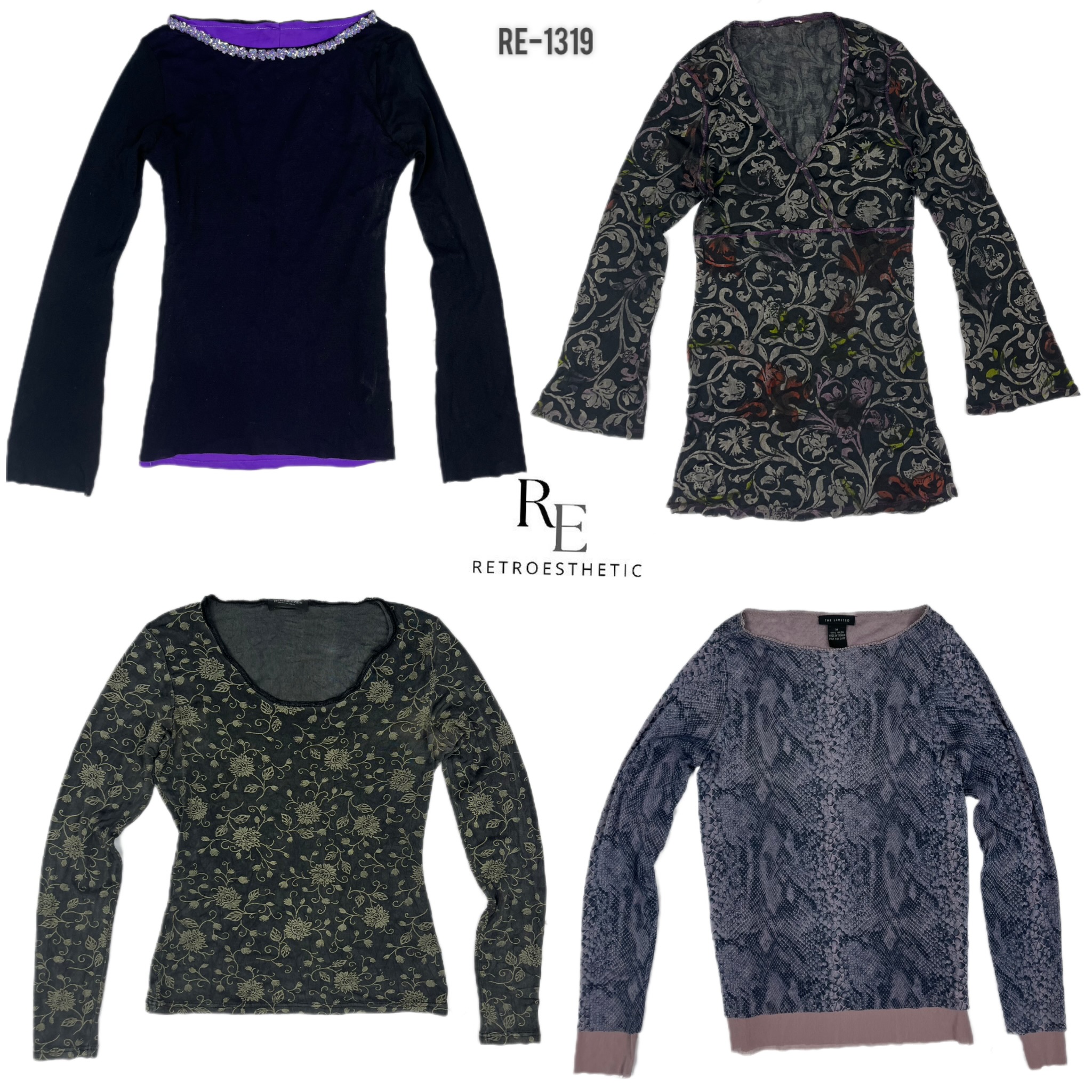 Y2K Grunge Full Sleeve Tops (RE-1319)