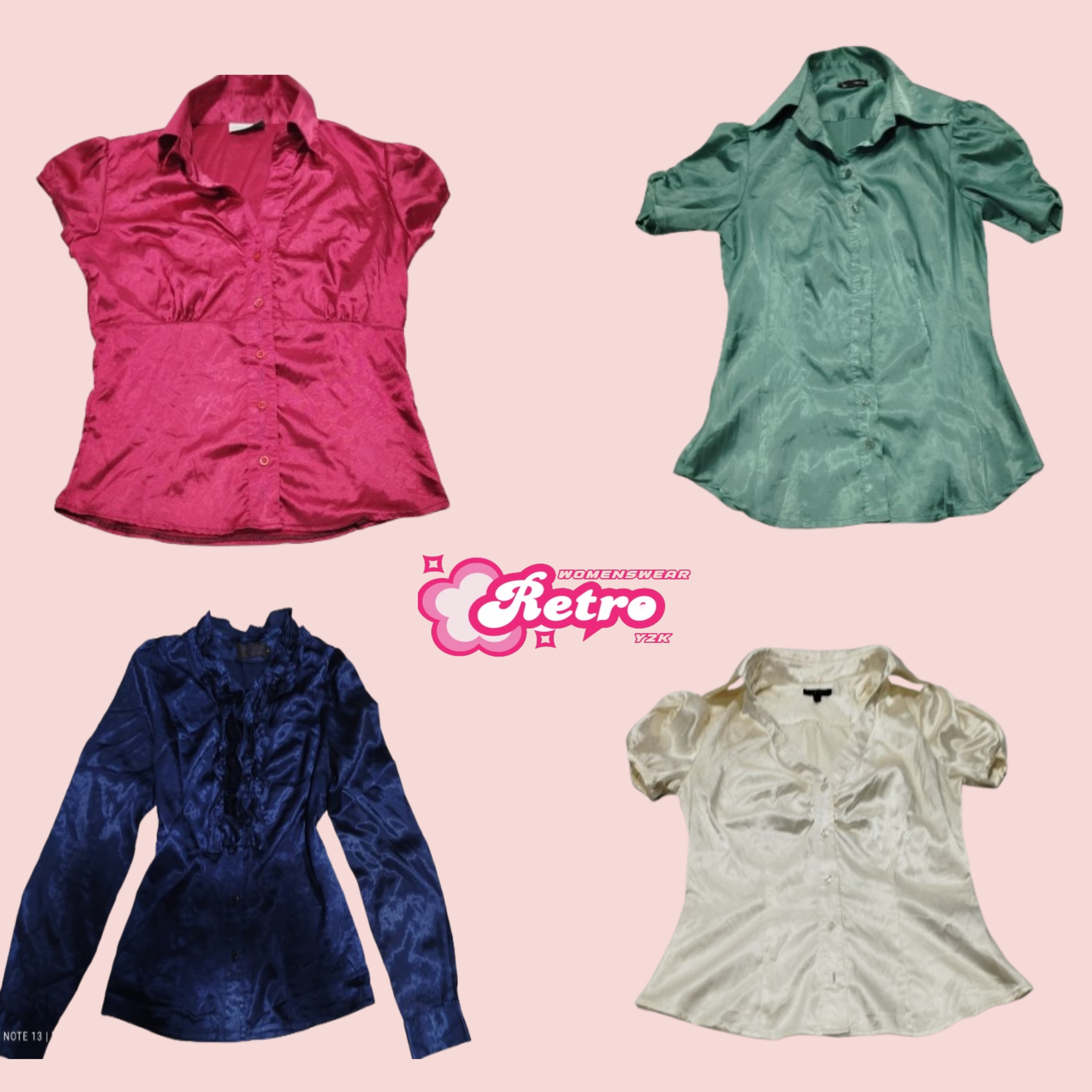 Y2K Dunkelton Bluse