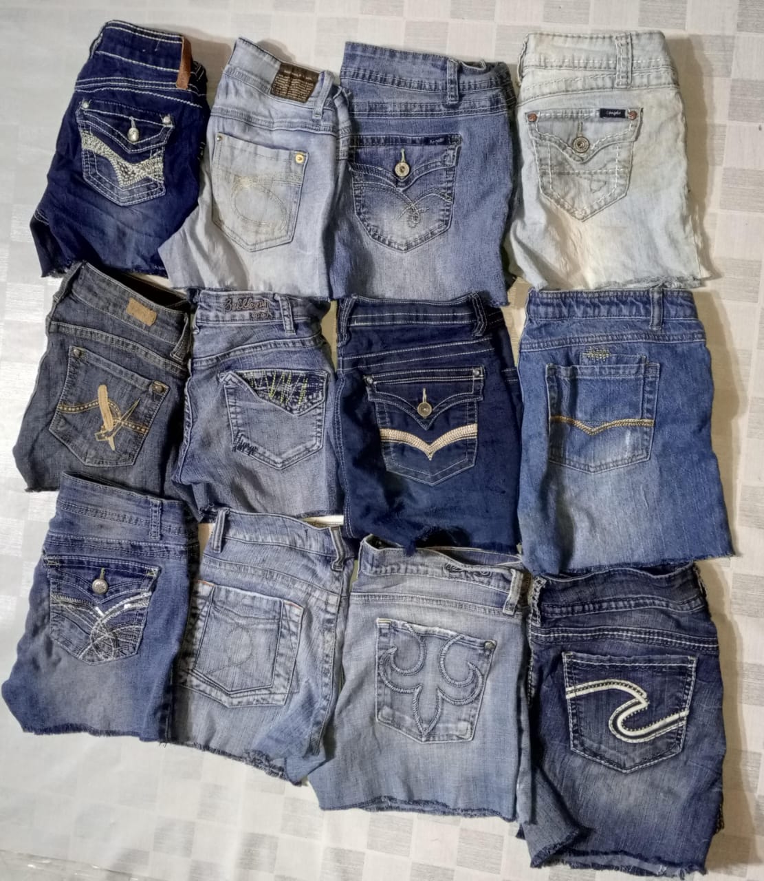 SILVER ANGLES AND OTHER BRAND MINI MICRO SHORTS (MR611)