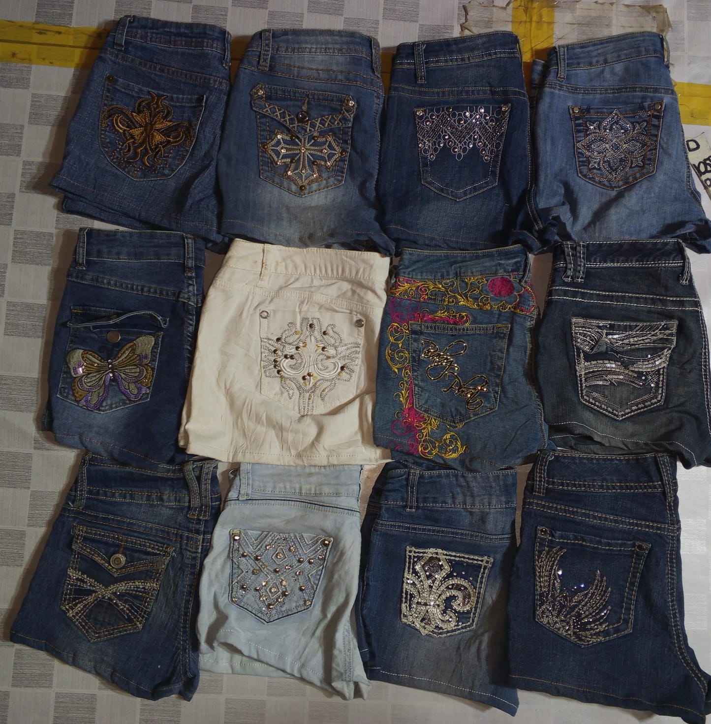 WALLFLOWER,EARL AND OTHER BRAND MINI MICRO SHORTS (MR612)