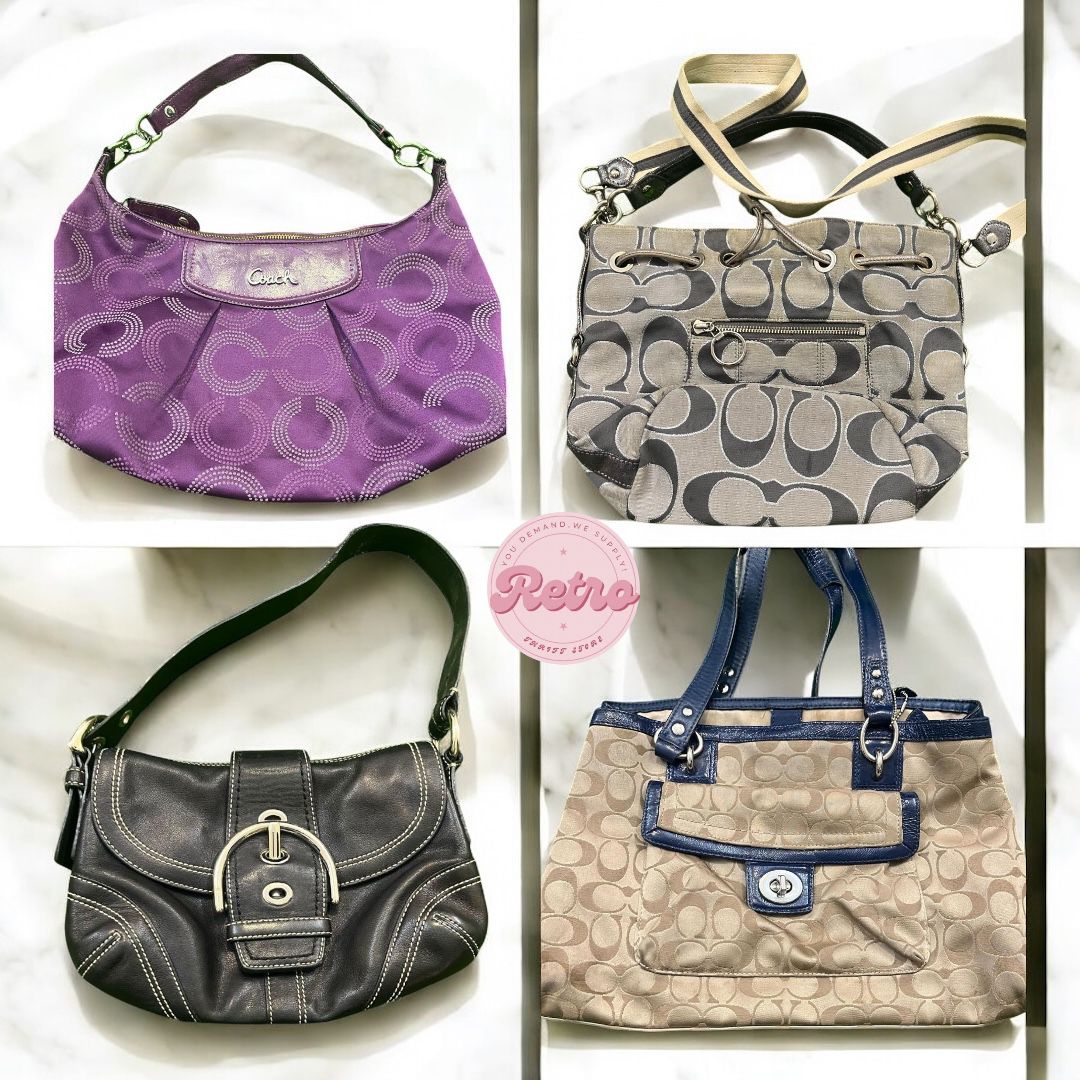 Y2K Coach Bags | Bold Purples, Navy Accents & Classic Monos