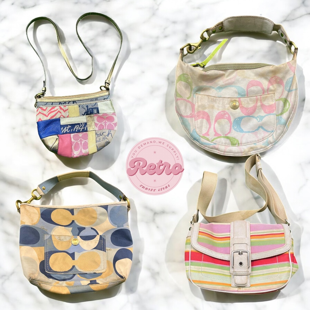 Echte Coach-Taschen | Farbige Miniaturen & Logo-Liebe-Explosion