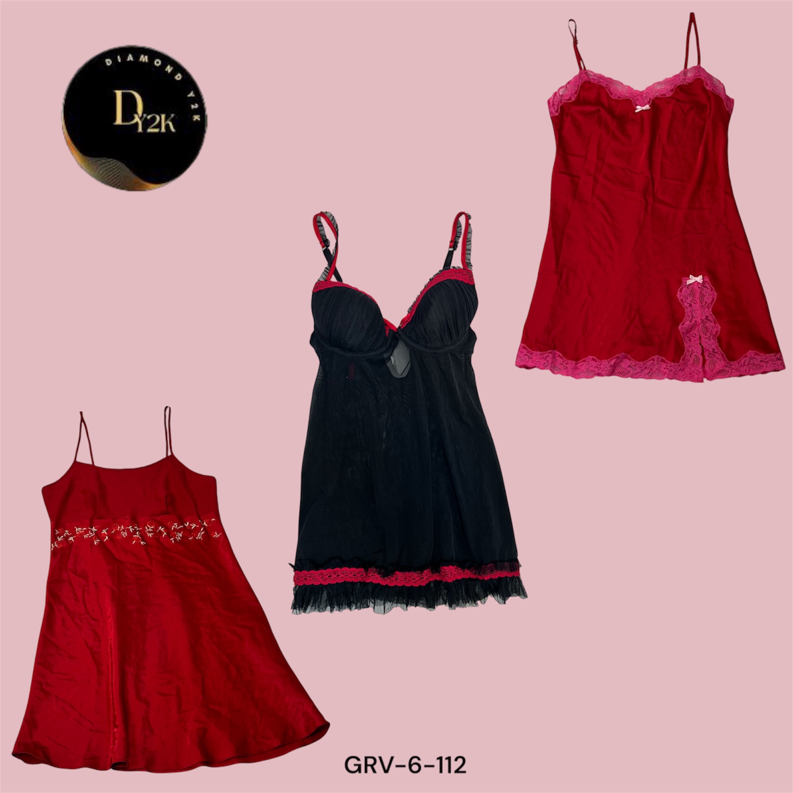 Y2K Dreamgirl Black Babydoll Fit (GRV-6-112)