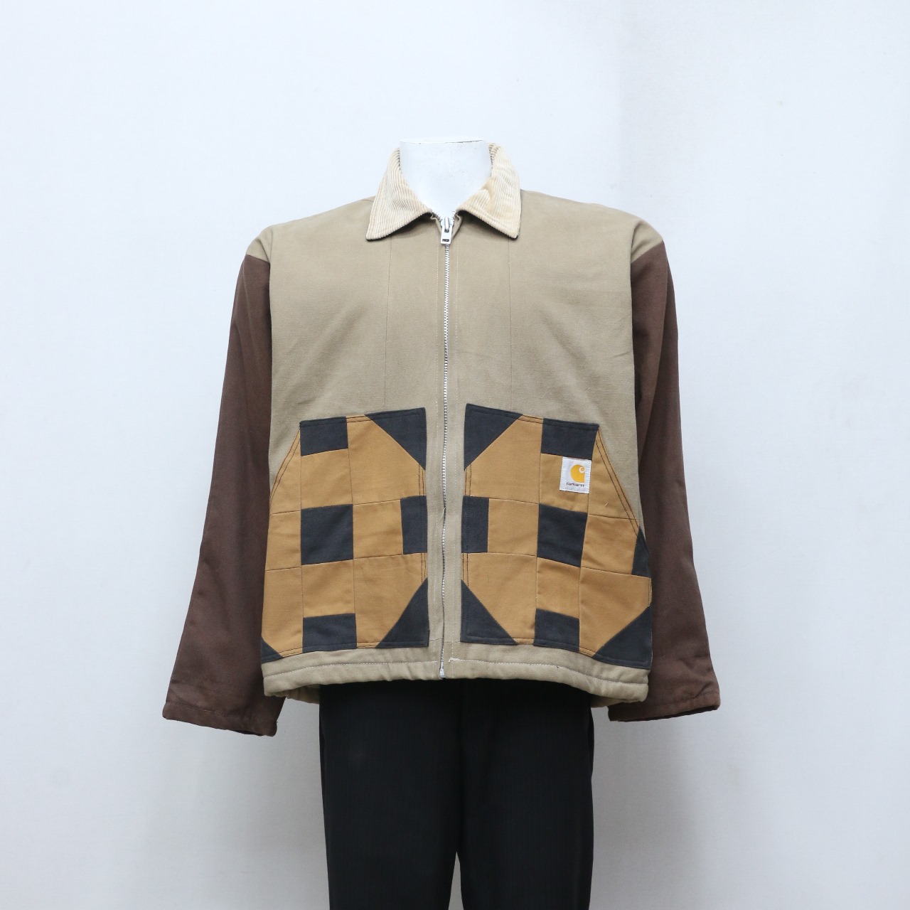 CR-103 Reworked Style Men's Carhartt Patchwork Jacket