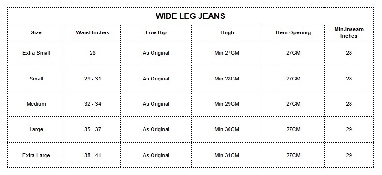 Reworked Split Stitch Wide Leg Jeans
