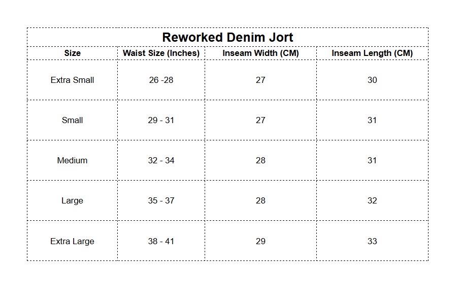 Upcycled Baggy Fit Denim Jorts